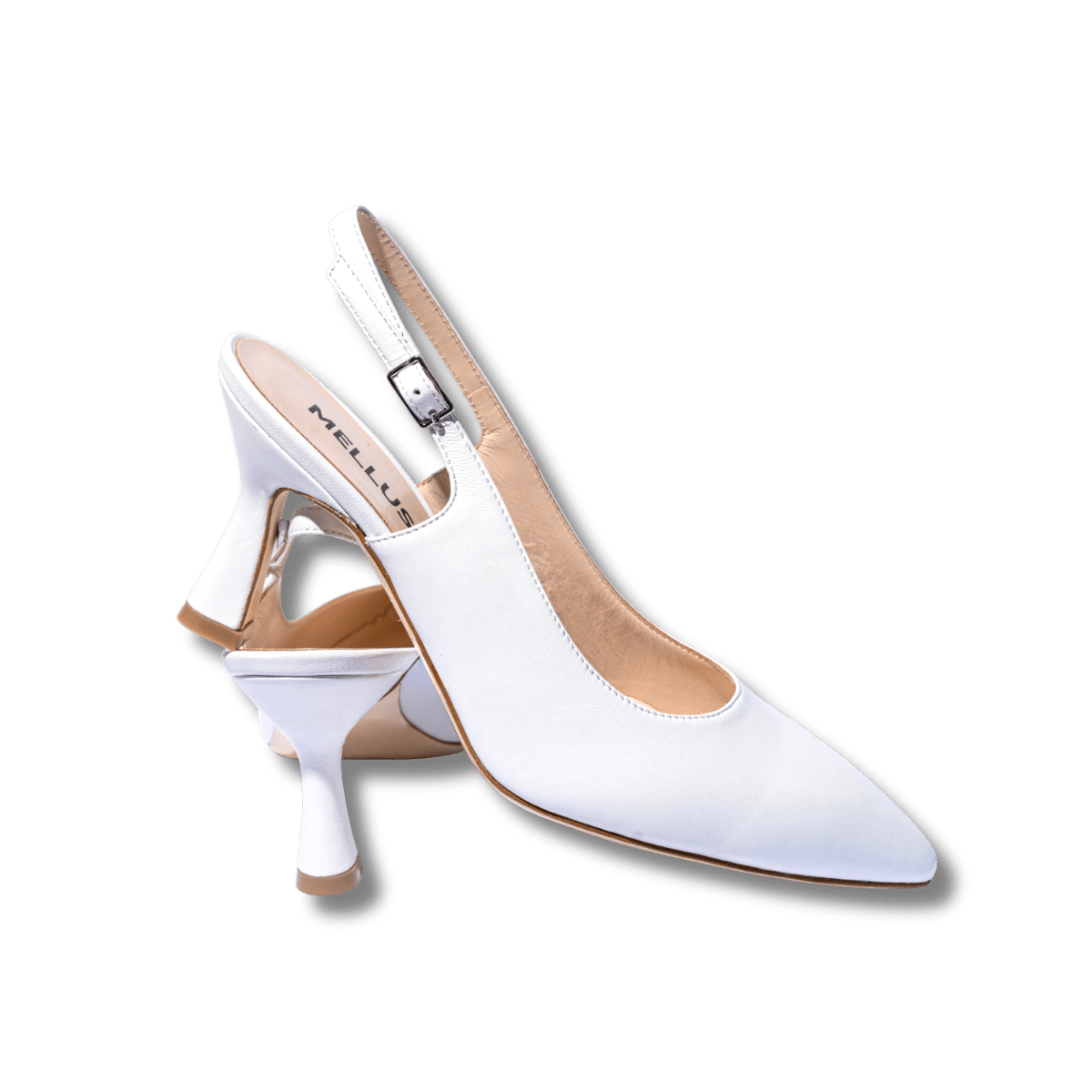 Slingback Melluso Pelle Bianco Sposa - Melluso - Calzature Savorè