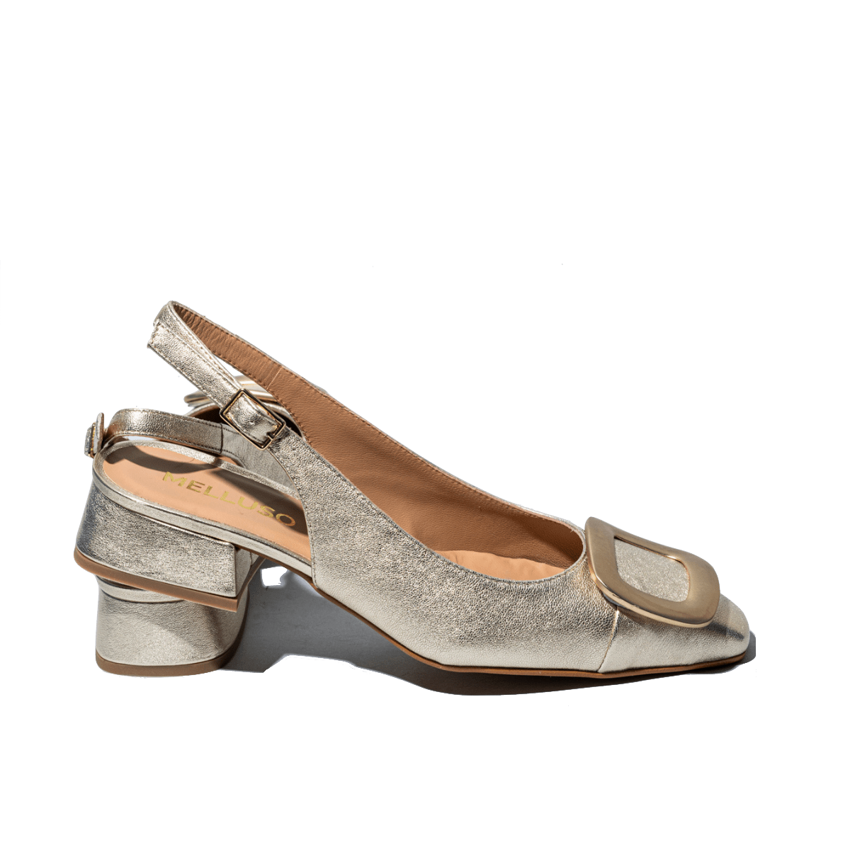 Slingback Melluso Vanessa Pelle Platino - Melluso - Calzature Savorè