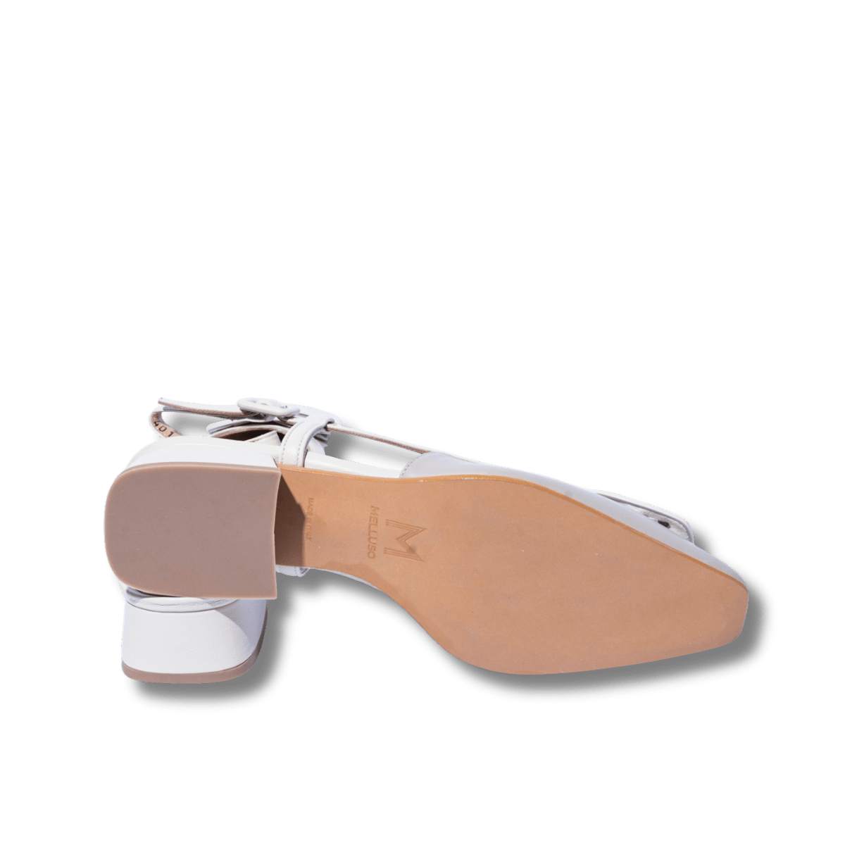 Slingback Melluso Vanessa Pelle Sabbia - Milk - Melluso - Calzature Savorè