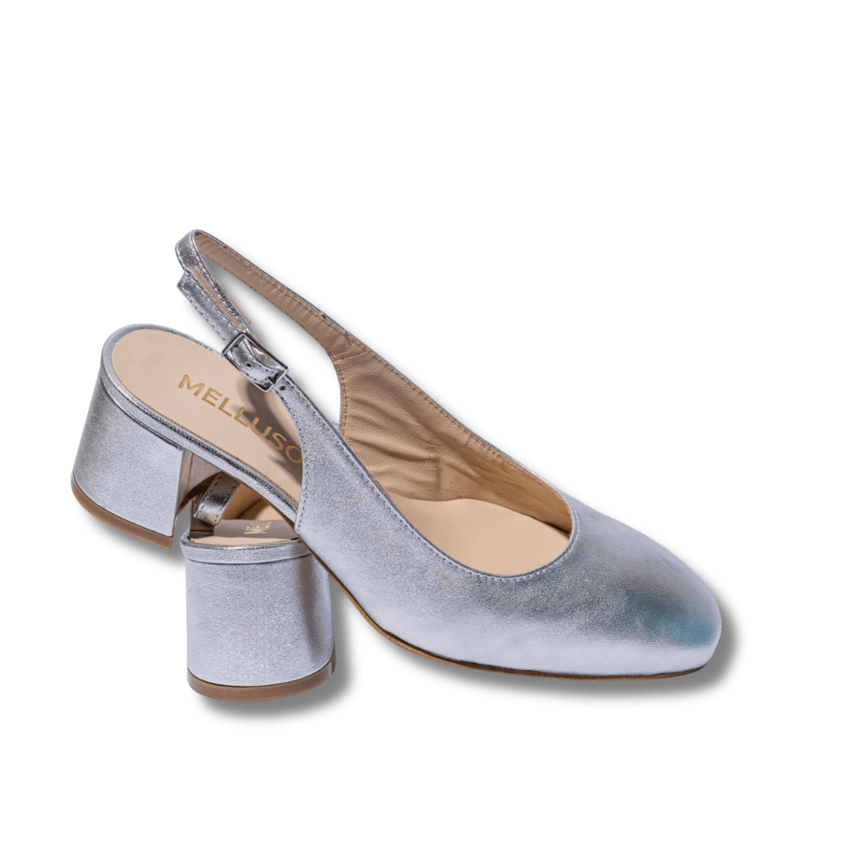 Slingback Melluso Viviana Pelle Argento - Melluso - Calzature Savorè