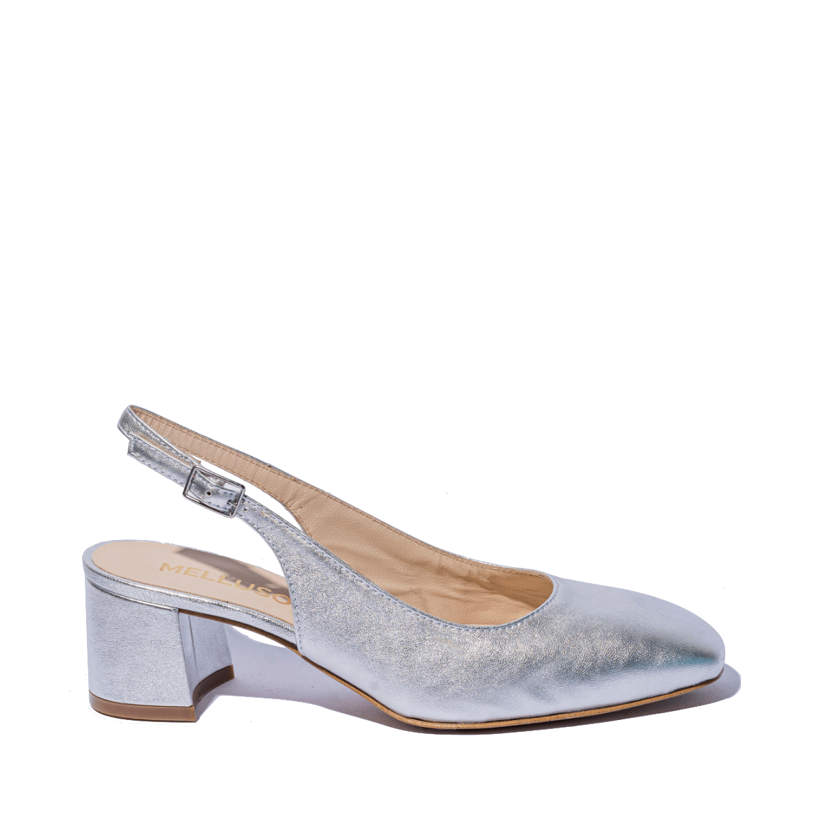 Slingback Melluso Viviana Pelle Argento - Melluso - Calzature Savorè