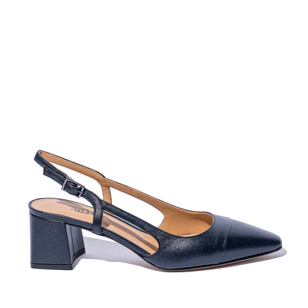 Slingback Vitulli & Co. Puntale Pelle Blu - Vitulli & Co. - Calzature Savorè