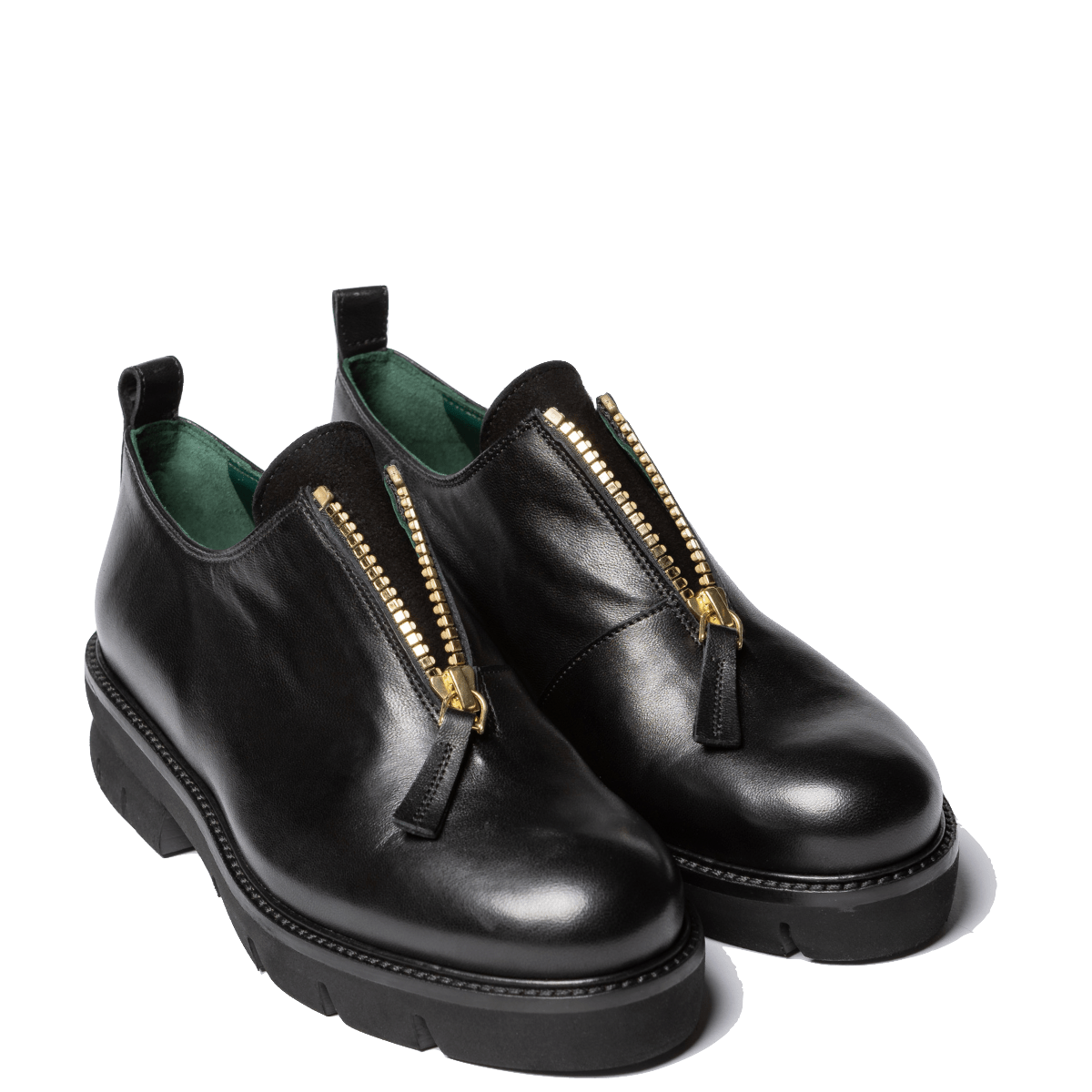 Slip - On Le Gazzelle Cerniera Pelle Nero - Le Gazzelle - Calzature Savorè