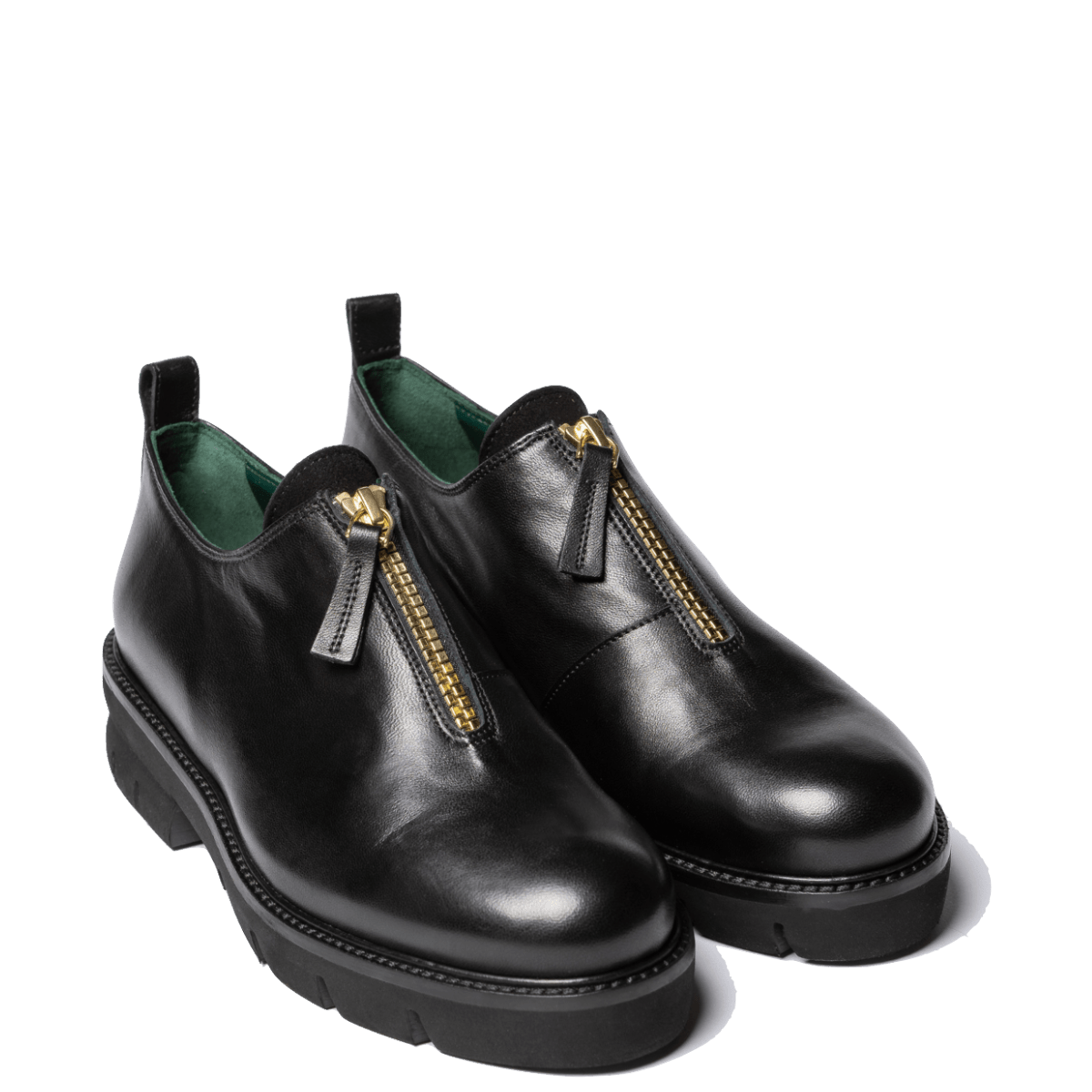 Slip - On Le Gazzelle Cerniera Pelle Nero - Le Gazzelle - Calzature Savorè