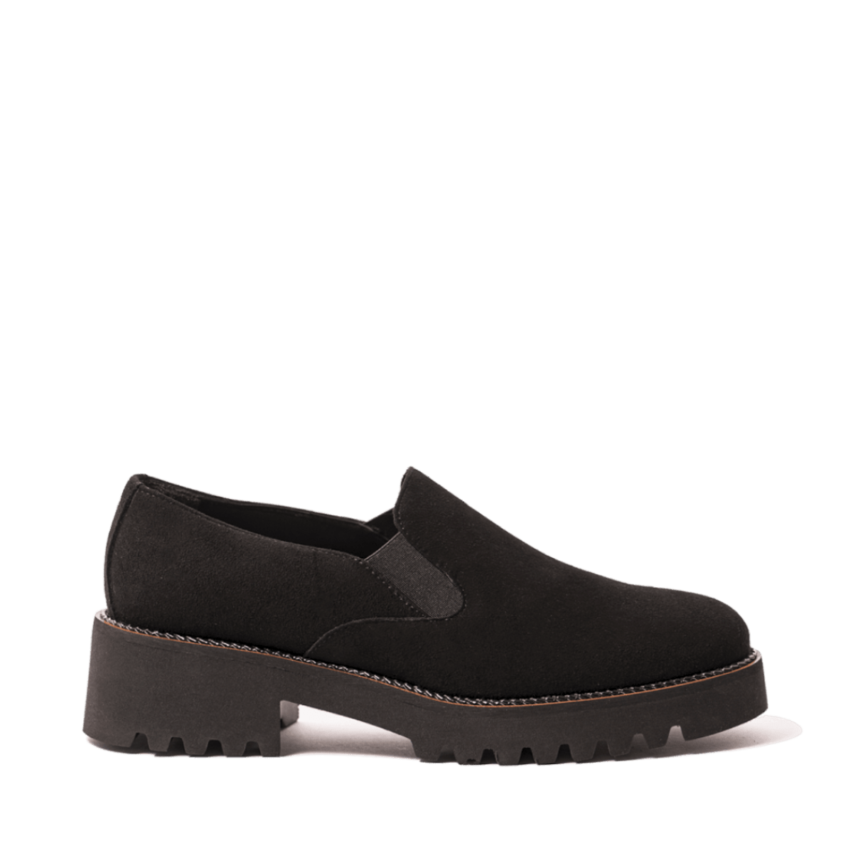 Slip - On Luca Grossi Liscio Camoscio Nero - Luca Grossi - Calzature Savorè