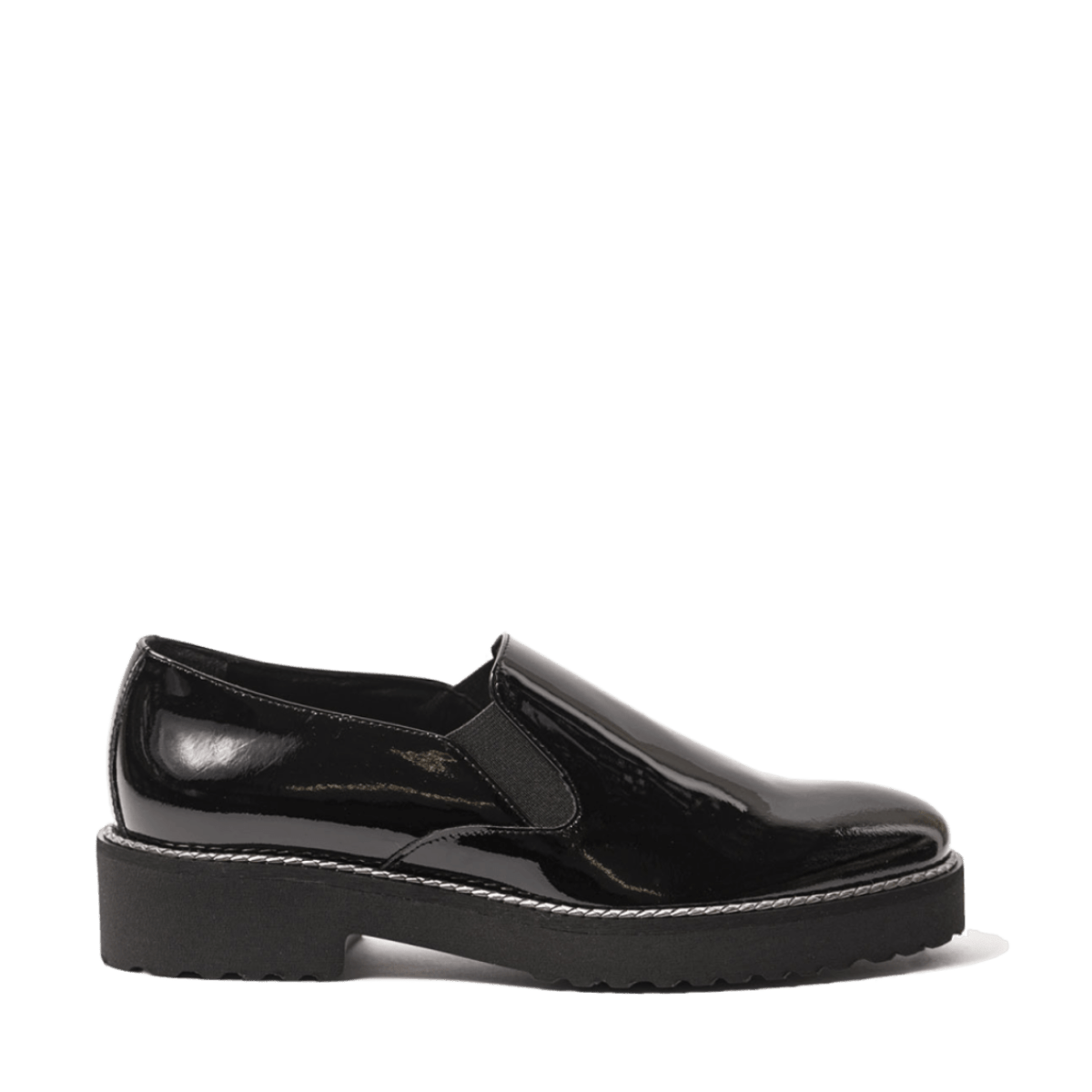 Slip - On Luca Grossi Liscio Vernice Nero - Luca Grossi - Calzature Savorè