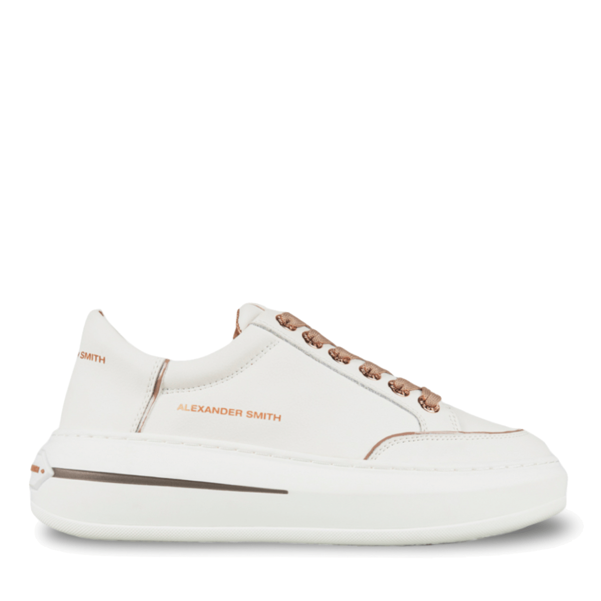 Sneaker Alexander Smith Lancaster Pelle Martellata Off White / Light Sand - Alexander Smith London - Calzature Savorè