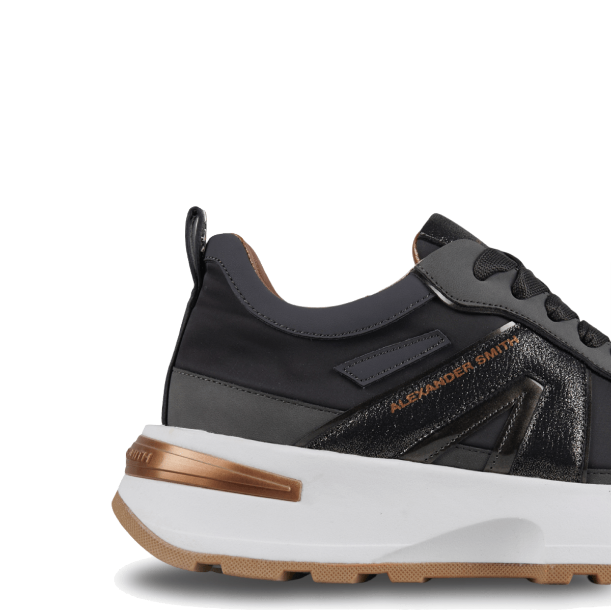 Sneaker Alexander Smith Liverpool Pelle e Nylon Dark Smoke - Alexander Smith London - Calzature Savorè