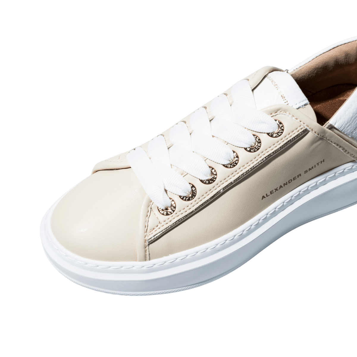 Sneaker Alexander Smith Wembley Beige White - Alexander Smith London - Calzature Savorè