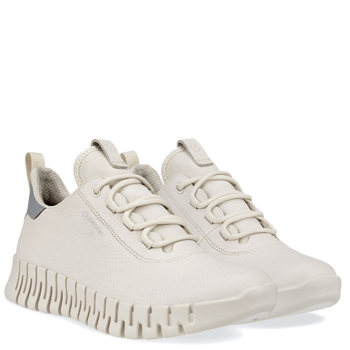 Sneaker Ecco Gruuv Goretex Suola Flessibile Pelle Limestone/Calcaire - Ecco - Calzature Savorè