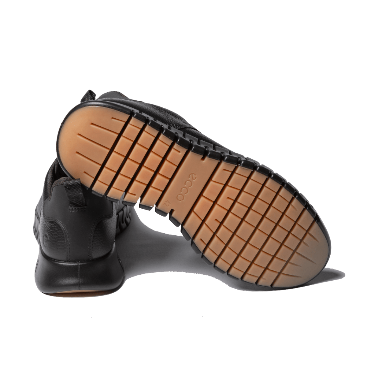 Sneaker Ecco Gruuv M Suola Flessibile Pelle Goretex Black - Ecco - Calzature Savorè