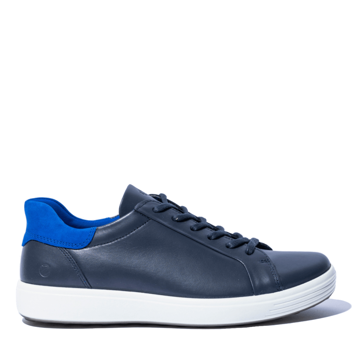 Sneaker Ecco Soft 7 M Easy Slip Lace Pelle Marine - Ecco - Calzature Savorè