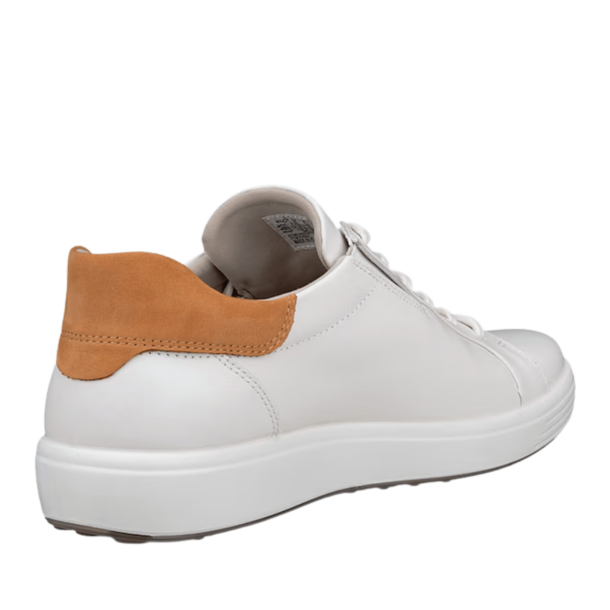 Sneaker Ecco Soft 7 M Easy Slip Lace Pelle White/Lion - Ecco - Calzature Savorè