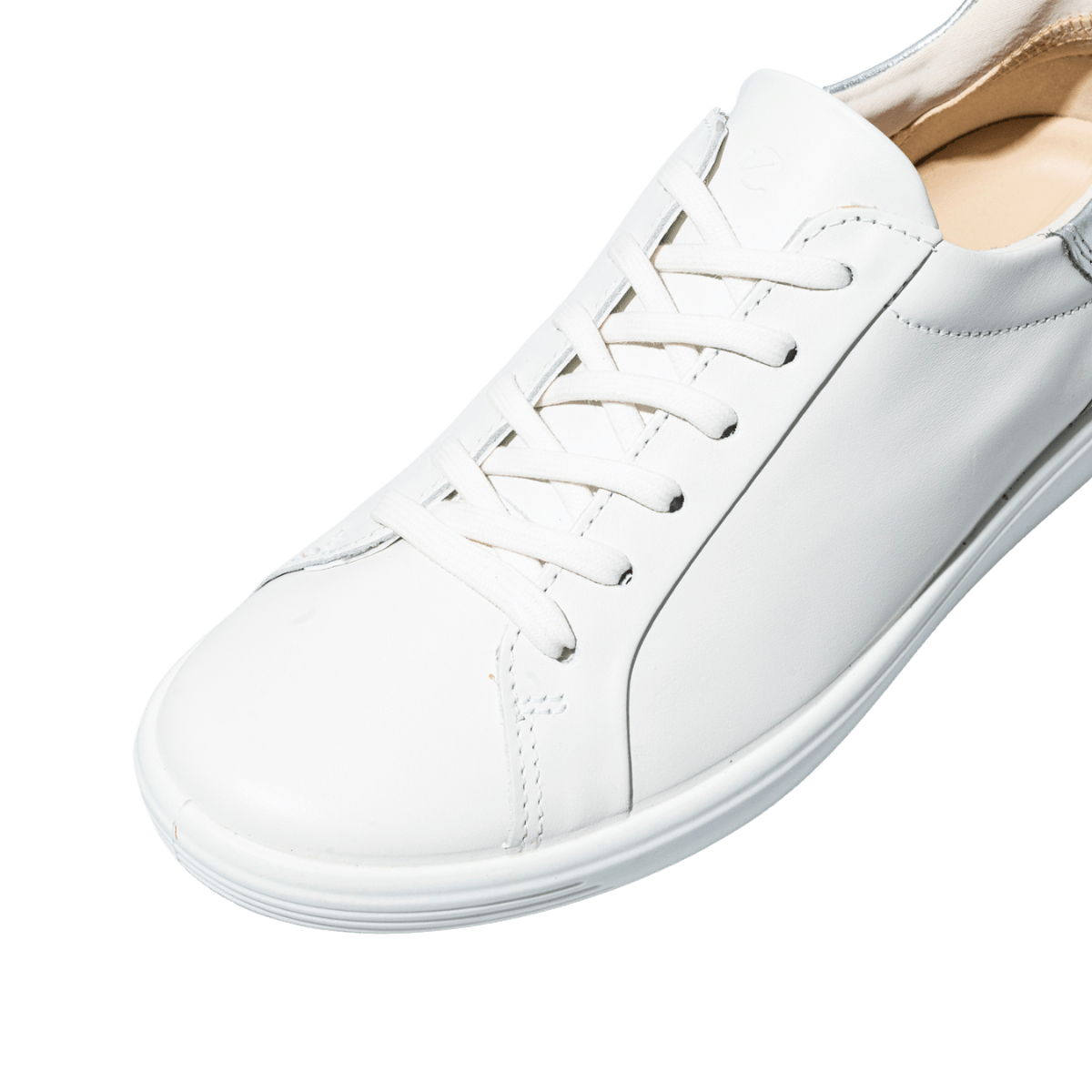 Sneaker Ecco Soft 7 W Easy Slip Lace Pelle Bianco - Ecco - Calzature Savorè