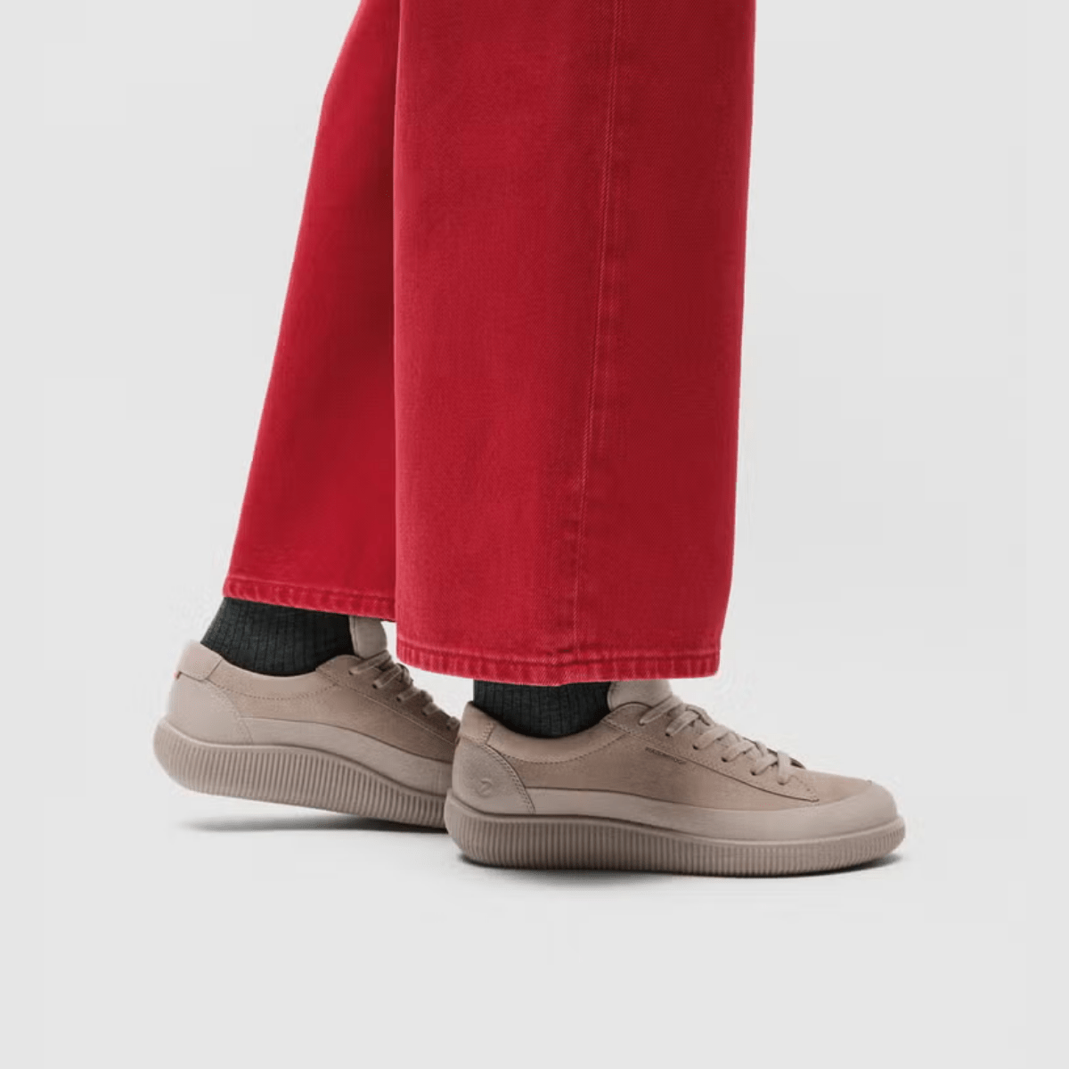 Sneaker Ecco Soft Zero Waterproof Nabuck Dark Clay - Ecco - Calzature Savorè