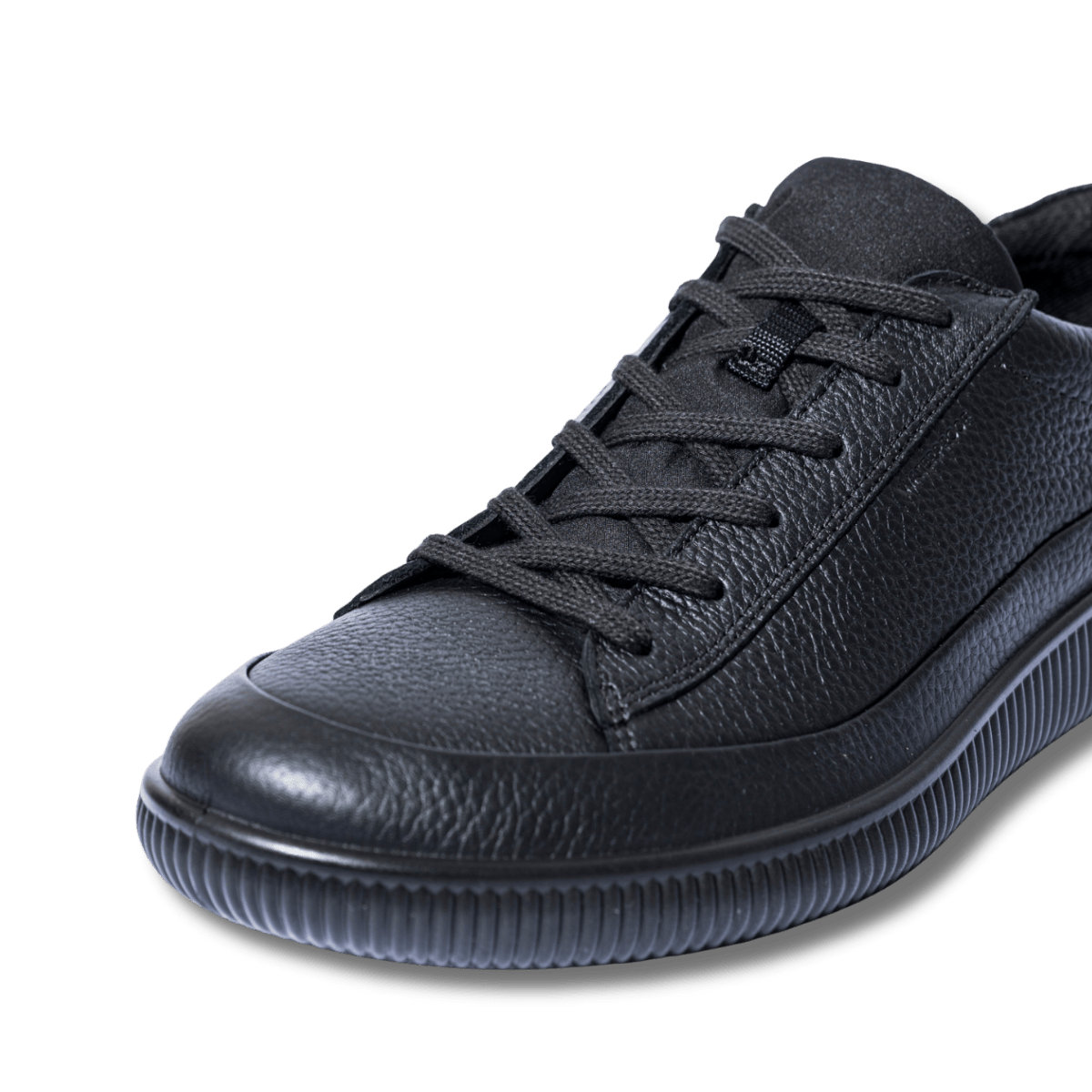 Sneaker Ecco Soft Zero Waterproof Pelle Martellata Black - Ecco - Calzature Savorè