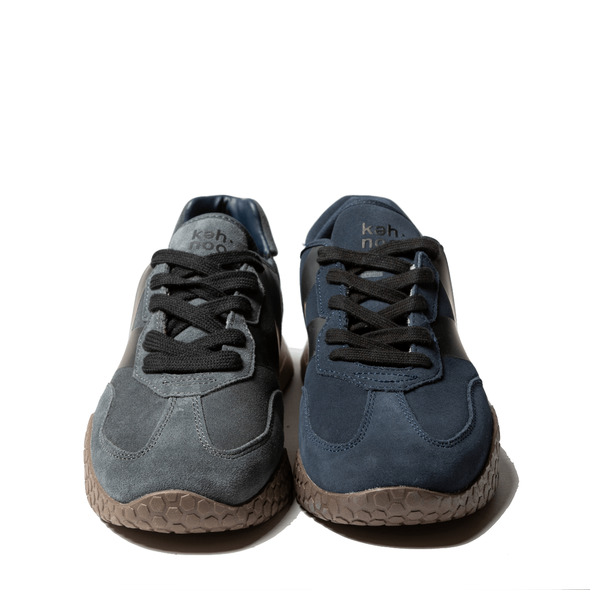 Sneaker Kehnoo Man Camoscio Navy/Black - Kehnoo - Calzature Savorè