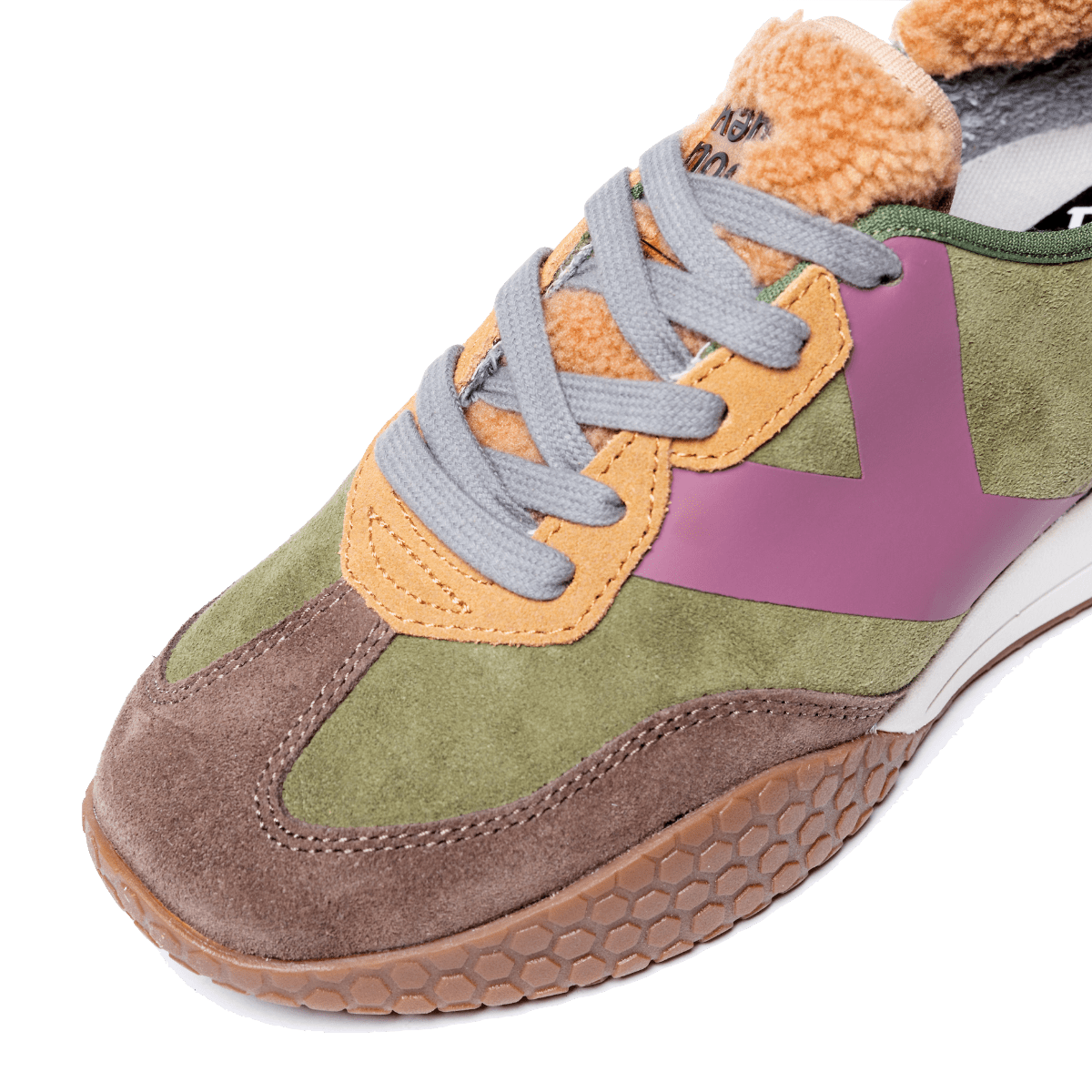 Sneaker Kehnoo Woman Camoscio Taupe/Military - Kehnoo - Calzature Savorè