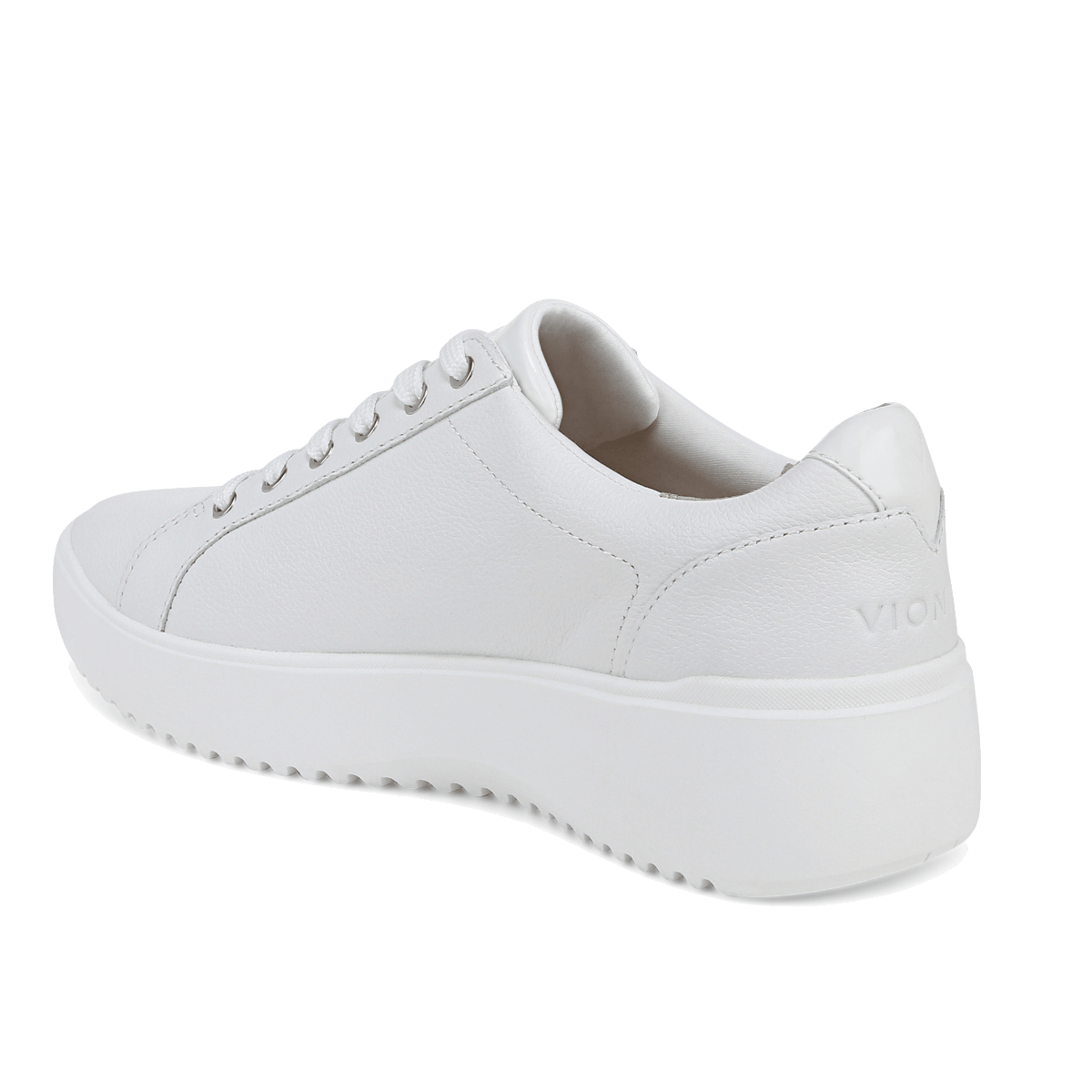 Sneaker Vionic Kearny Platform Pelle Bianco - Vionic - Calzature Savorè