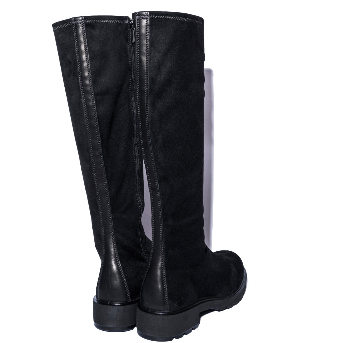 Stivale Ecco Metro Vienna Tall Nabuck Elasticizzato Black - Ecco - Calzature Savorè