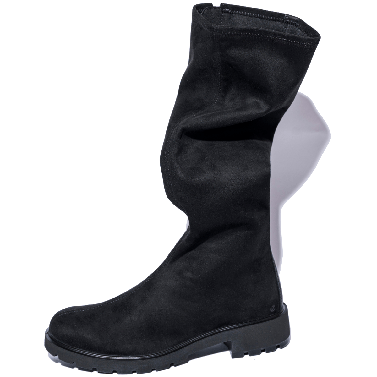 Stivale Ecco Metro Vienna Tall Nabuck Elasticizzato Black - Ecco - Calzature Savorè