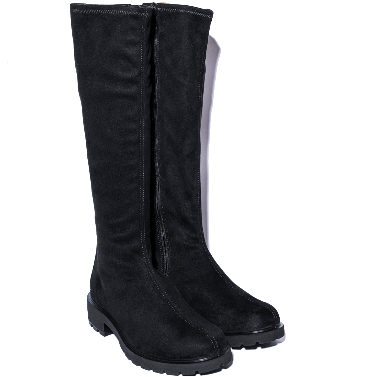 Stivale Ecco Metro Vienna Tall Nabuck Elasticizzato Black - Ecco - Calzature Savorè