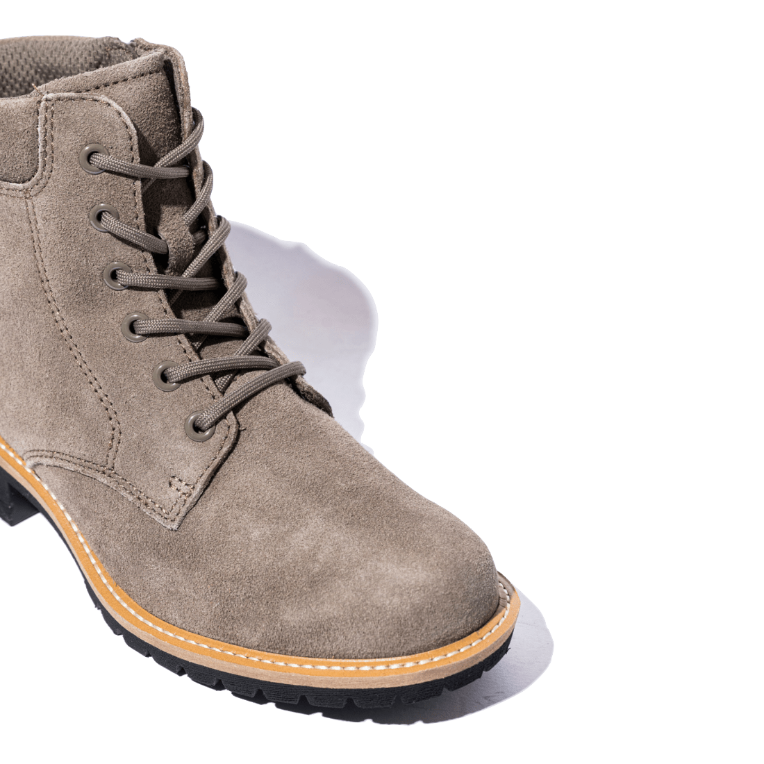 Stivaletto Allacciato Ecco Elaina Camoscio Dark Clay - Ecco - Calzature Savorè