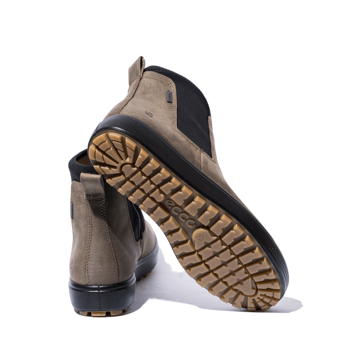 Stivaletto Beatles Ecco Soft 7 Tred W Gore - Tex Pelle Dark Clay - Ecco - Calzature Savorè