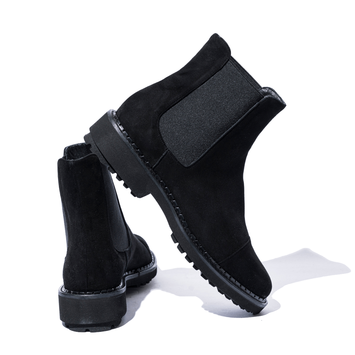 Stivaletto Beatles Vitulli & Co. Puntale Camoscio Nero - Vitulli & Co. - Calzature Savorè