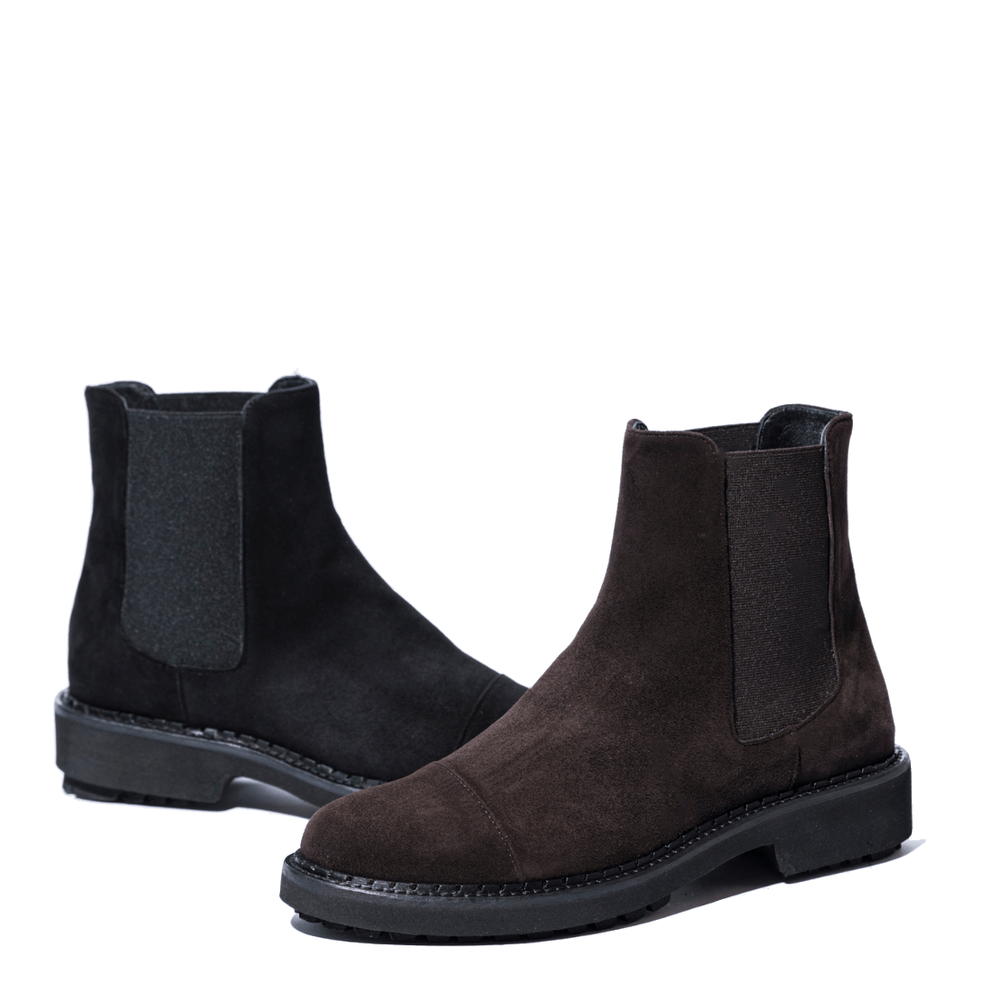 Stivaletto Beatles Vitulli & Co. Puntale Camoscio Nero - Vitulli & Co. - Calzature Savorè