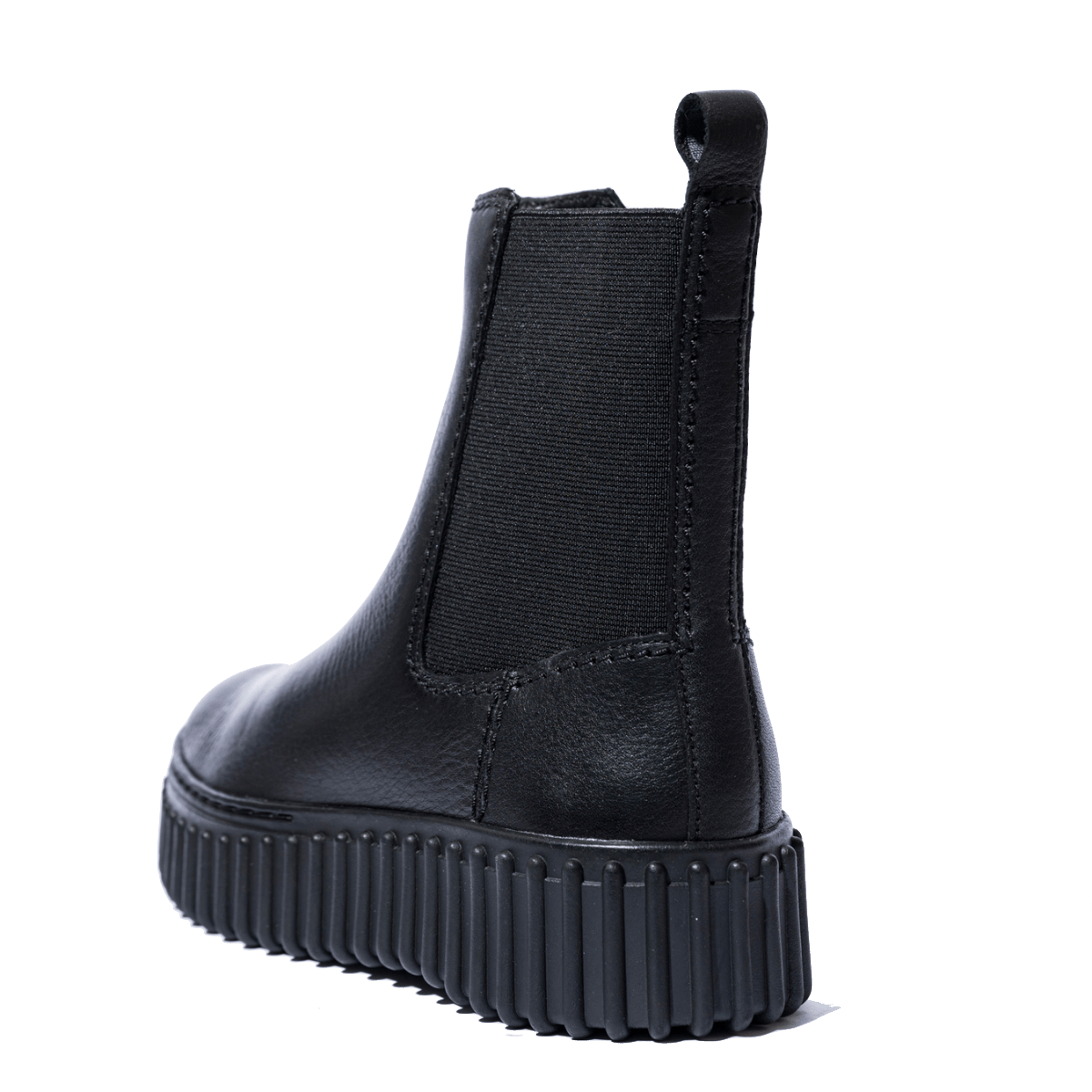 Stivaletto Chelsea Clark's Torhill Maple Pelle Martellata Nero - Clark's - Calzature Savorè