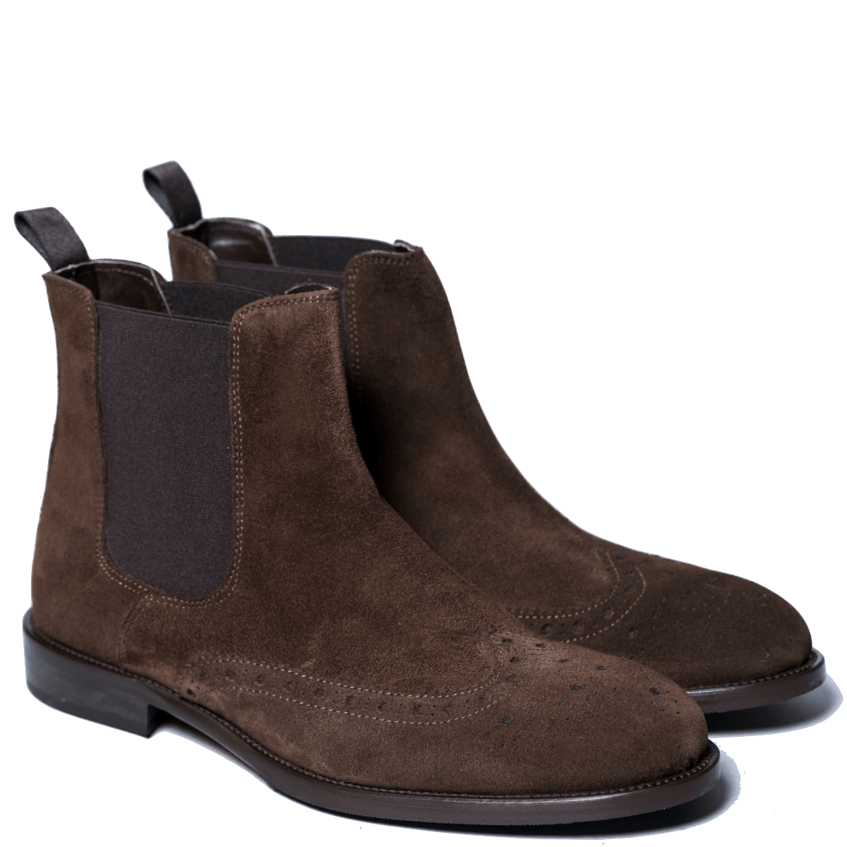 Stivaletto Chelsea Nicol Sadler Camoscio Coda Di Rondine Moro Mezza Gomma - Nicol Sadler - Calzature Savorè