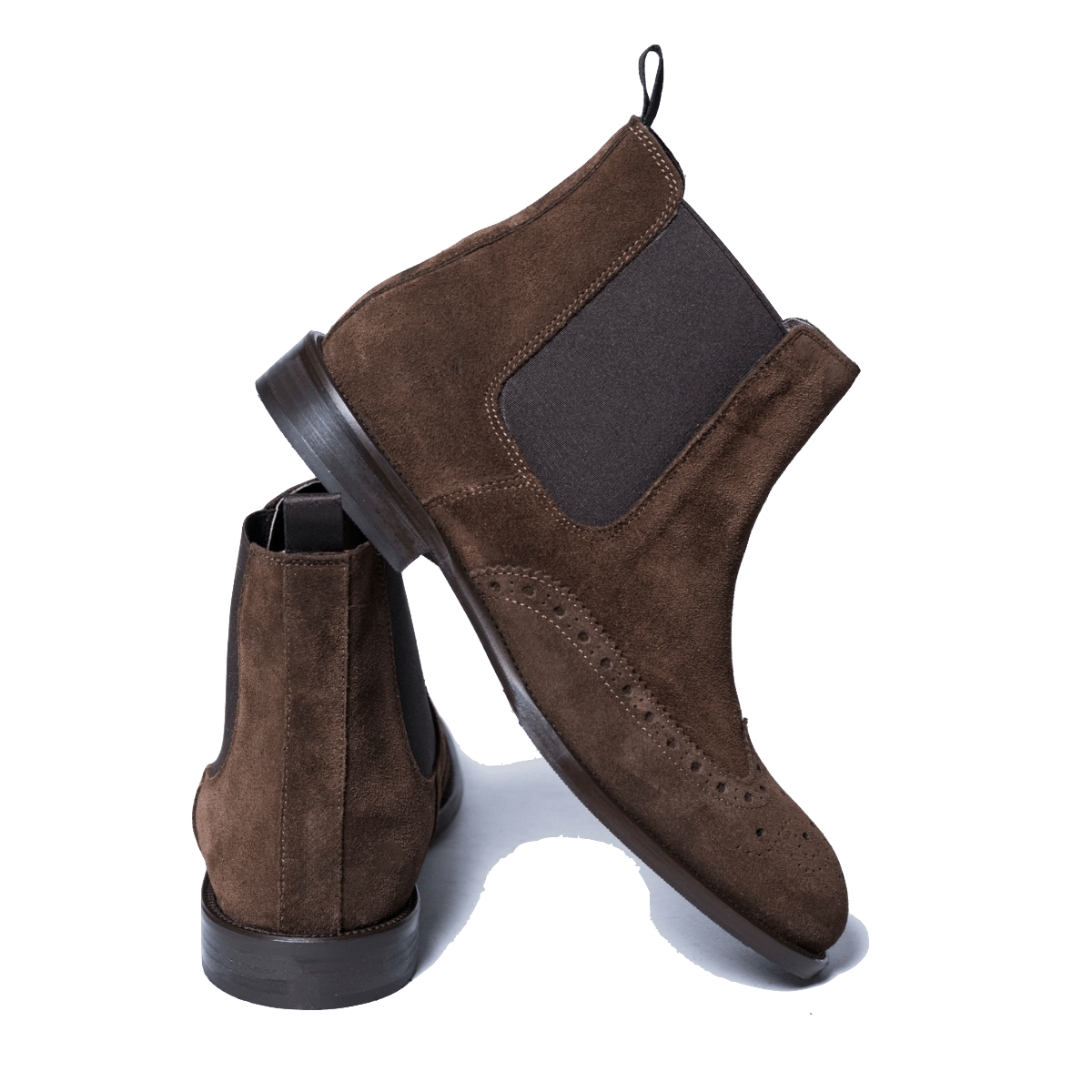 Stivaletto Chelsea Nicol Sadler Camoscio Coda Di Rondine Moro Mezza Gomma - Nicol Sadler - Calzature Savorè