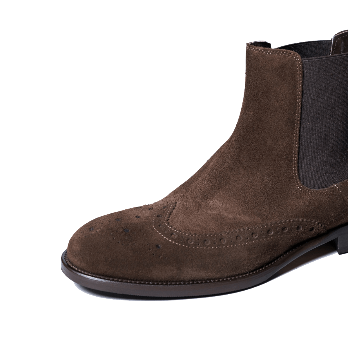 Stivaletto Chelsea Nicol Sadler Camoscio Coda Di Rondine Moro Mezza Gomma - Nicol Sadler - Calzature Savorè