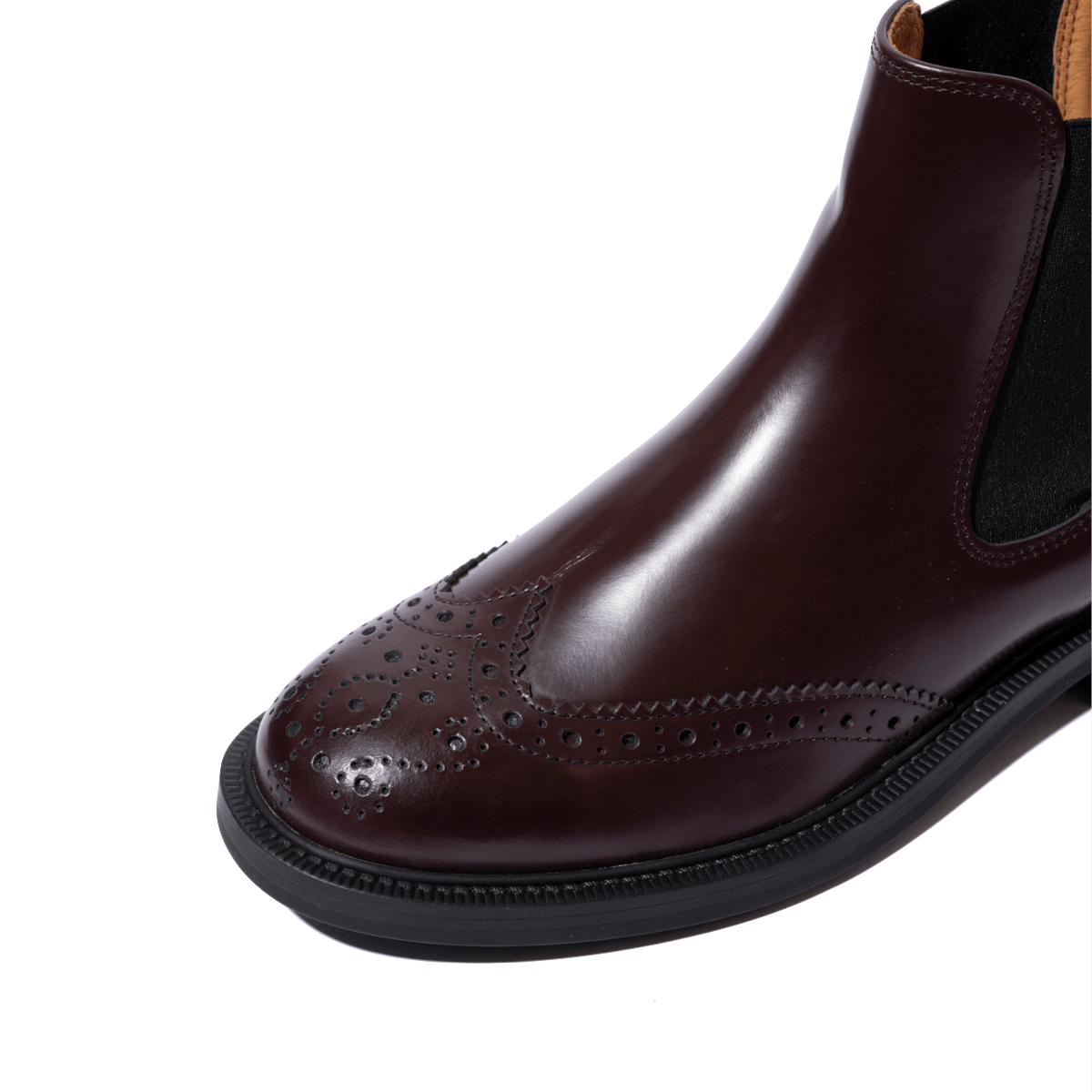 Stivaletto Chelsea Saxone Pelle Coda Di Rondine Burgundy - Saxone - Calzature Savorè
