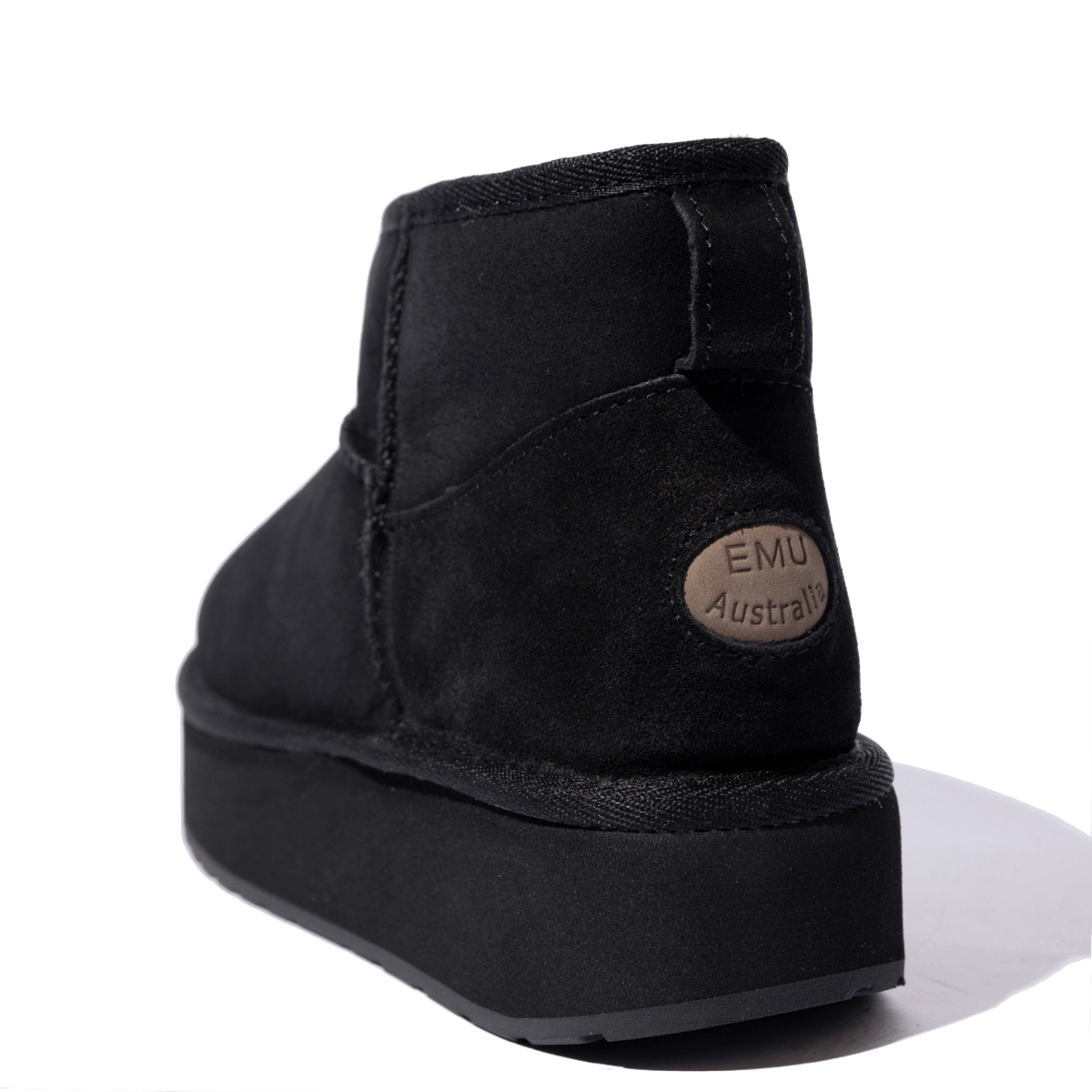 Stivaletto Emu Australia Stinger Micro Flatform 2.0 Montone Imbottito Black - Emu Australia - Calzature Savorè