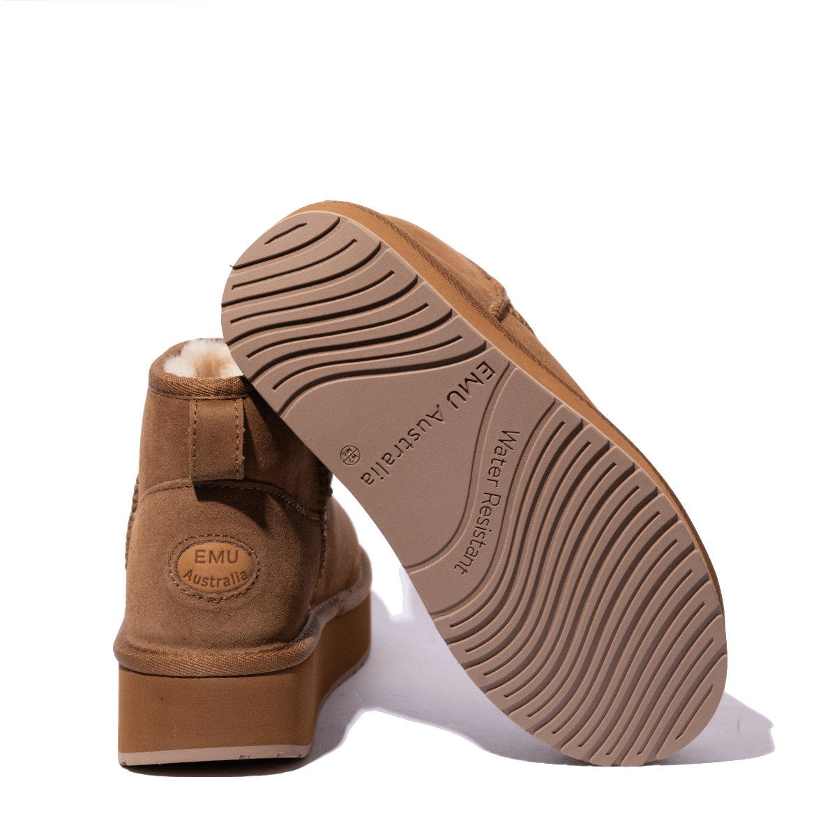 Stivaletto Emu Australia Stinger Micro Flatform 2.0 Montone Imbottito Chestnut - Emu Australia - Calzature Savorè