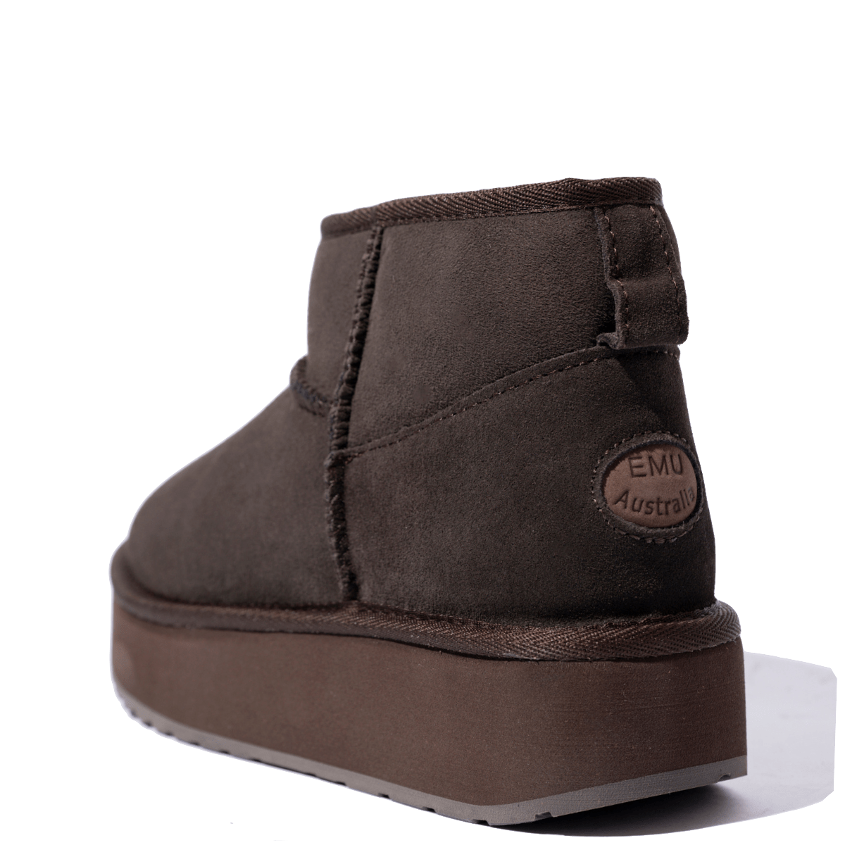Stivaletto Emu Australia Stinger Micro Flatform 2.0 Montone Imbottito Chocolate - Emu Australia - Calzature Savorè