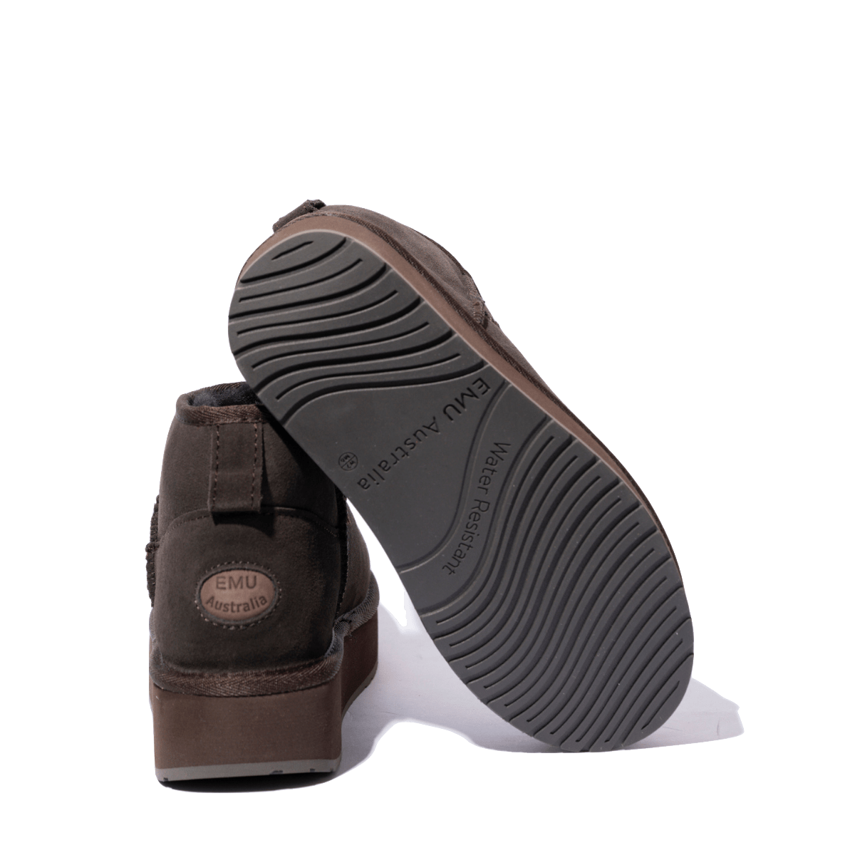 Stivaletto Emu Australia Stinger Micro Flatform 2.0 Montone Imbottito Chocolate - Emu Australia - Calzature Savorè