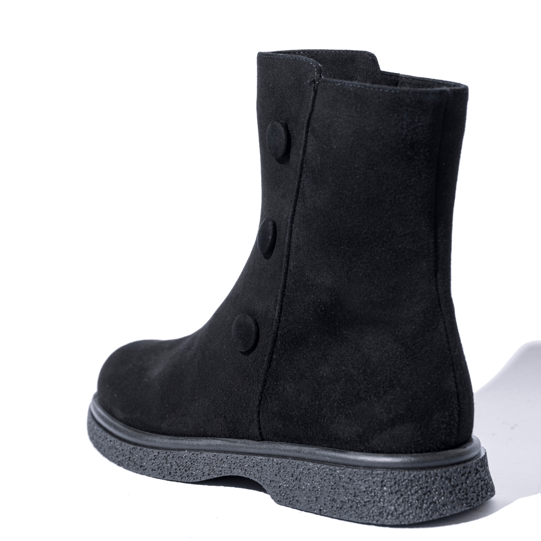 Stivaletto La Sellerie Bottoni Camoscio Nero - La Sellerie - Calzature Savorè