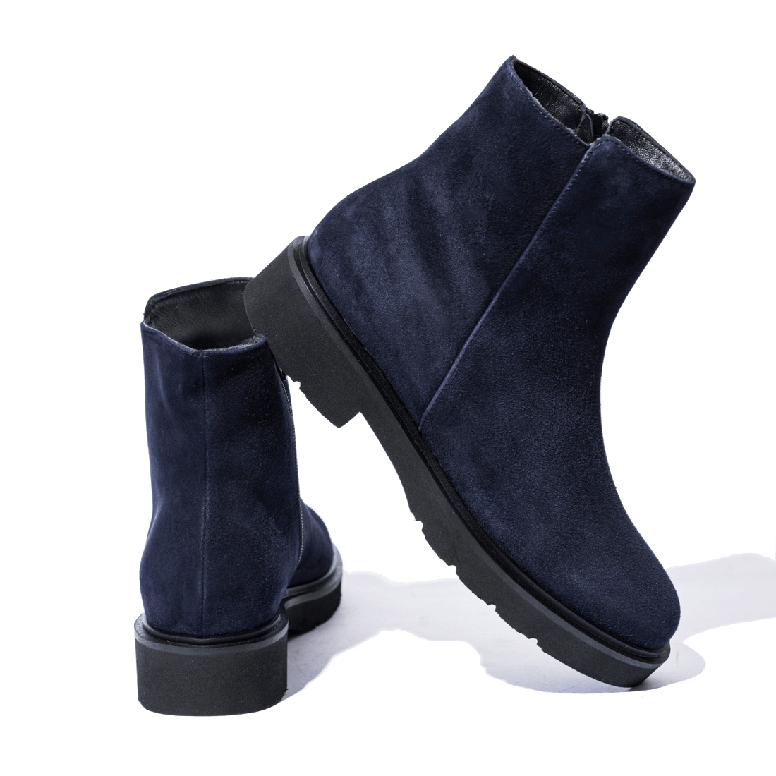 Stivaletto Luca Grossi Cerniera Camoscio Blu - Luca Grossi - Calzature Savorè