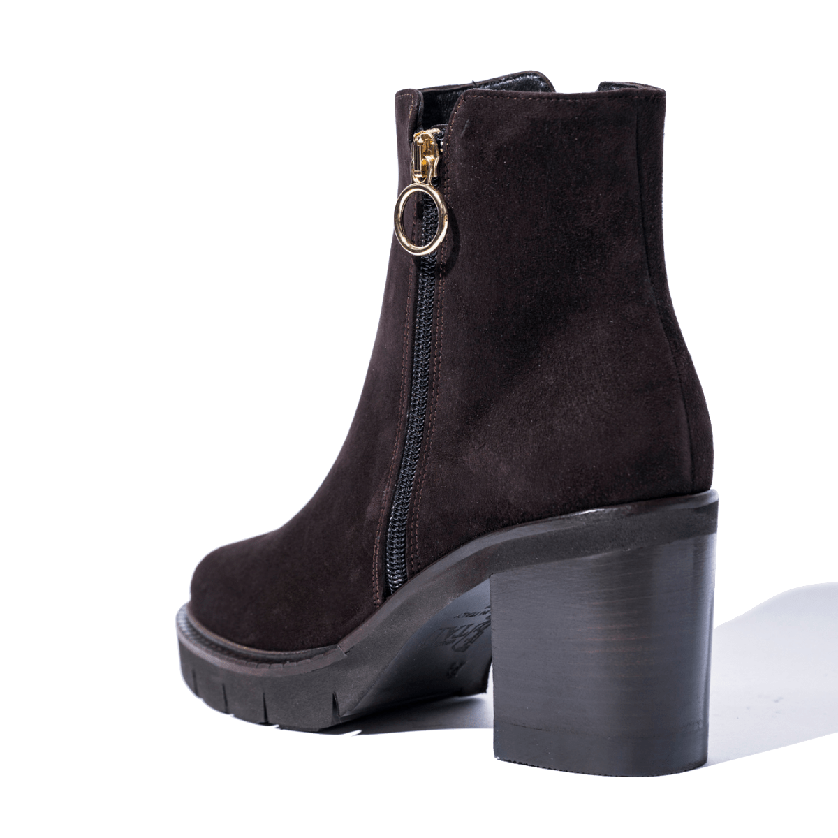 Tronchetto Alto Luca Grossi Camoscio Testa Di Moro - Luca Grossi - Calzature Savorè