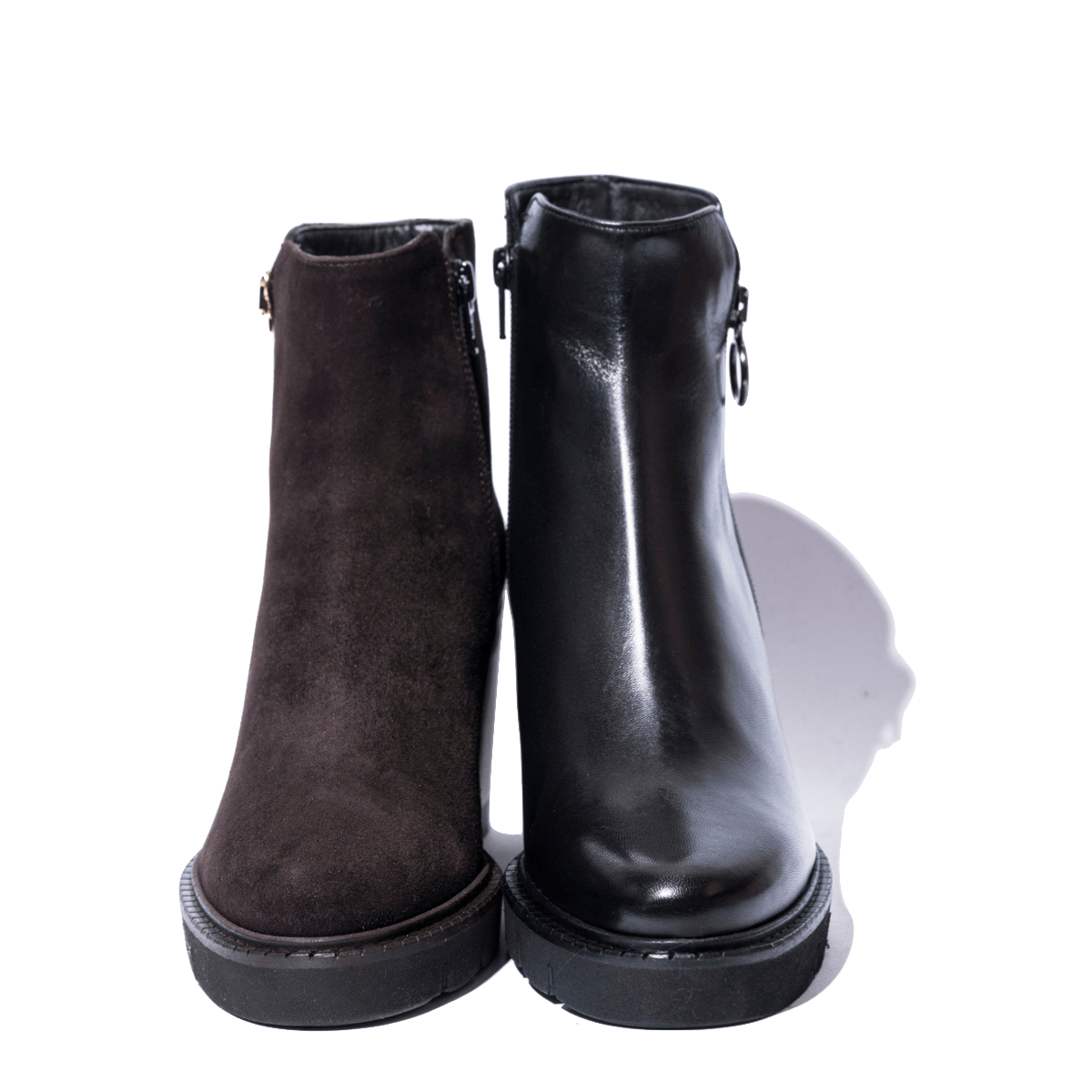 Tronchetto Alto Luca Grossi Pelle Natur Nero - Luca Grossi - Calzature Savorè