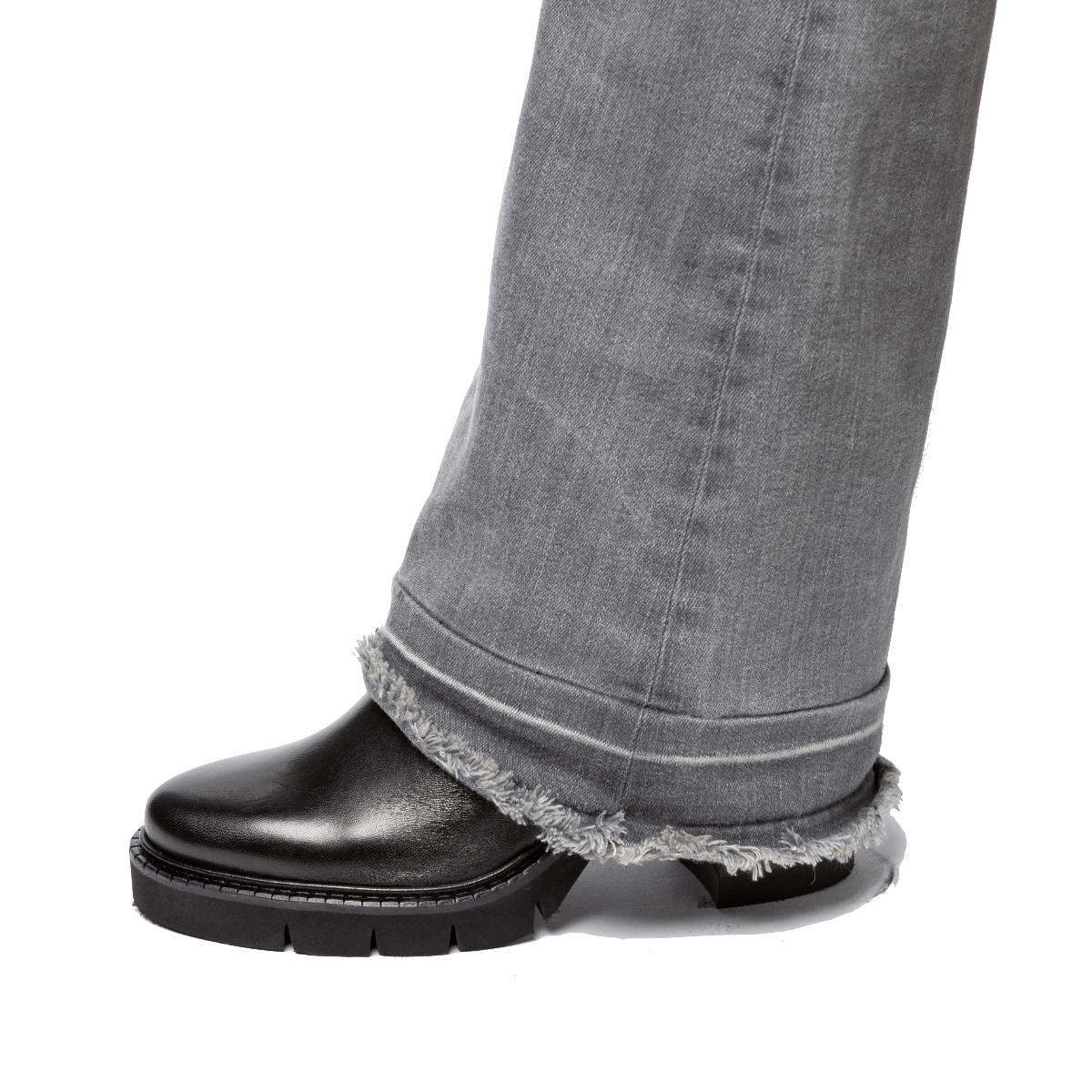 Tronchetto Alto Luca Grossi Pelle Natur Nero - Luca Grossi - Calzature Savorè