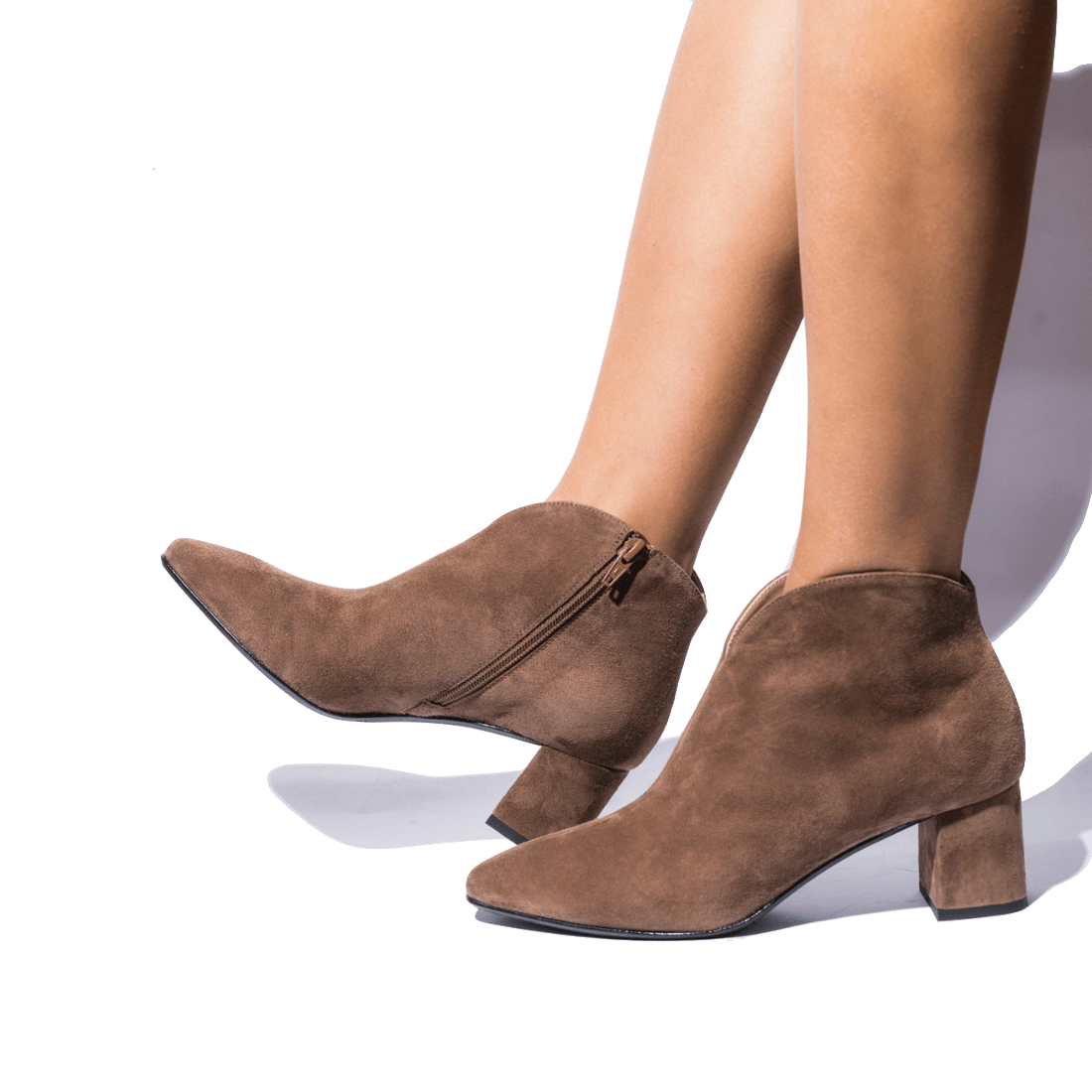 Tronchetto La Sellerie Camoscio Castagna - La Sellerie - Calzature Savorè