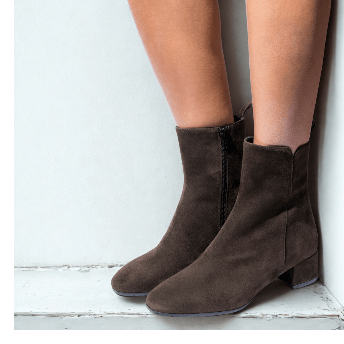 Tronchetto Le Gazzelle Camoscio Testa Di Moro - Le Gazzelle - Calzature Savorè