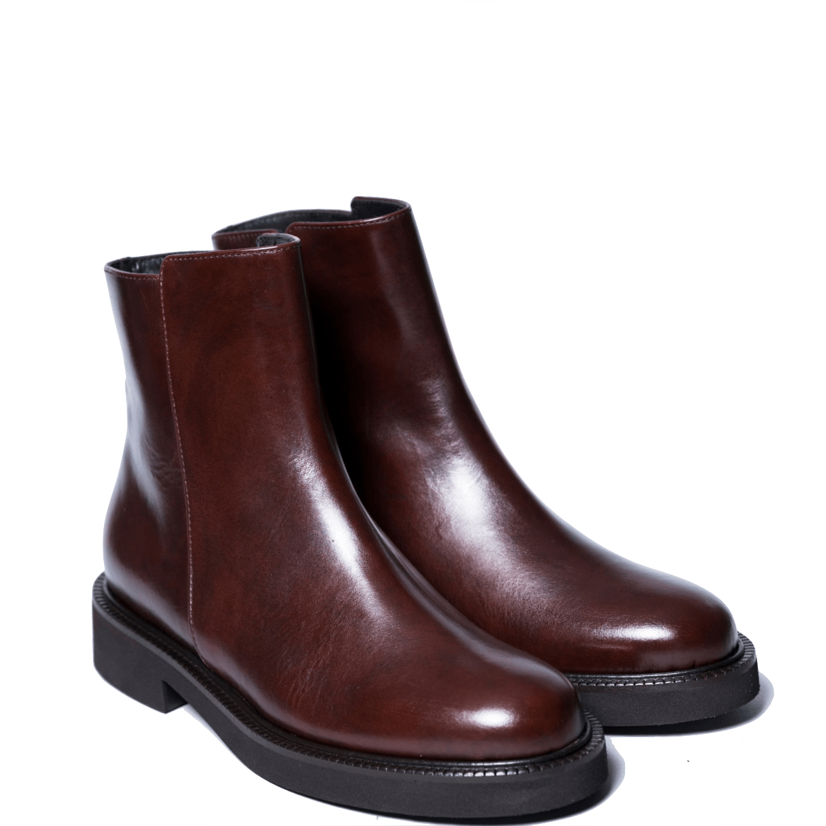 Tronchetto Luca Grossi Pelle Marrone Scuro - Luca Grossi - Calzature Savorè