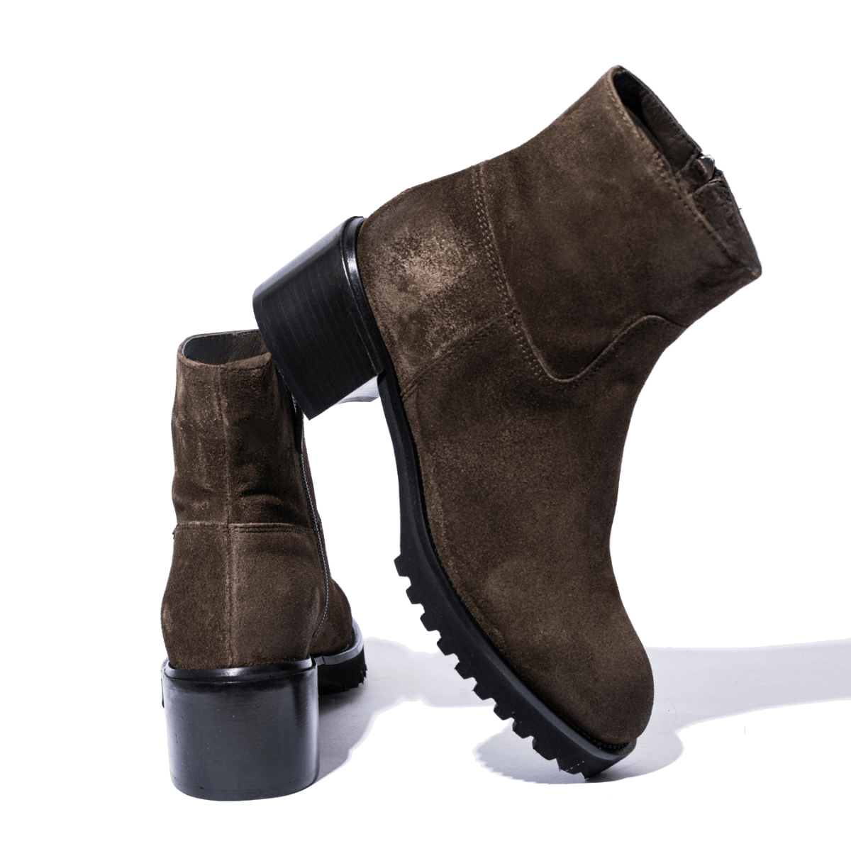 Tronchetto Triver Flight Camoscio Fox Oliva - Triver Flight - Calzature Savorè