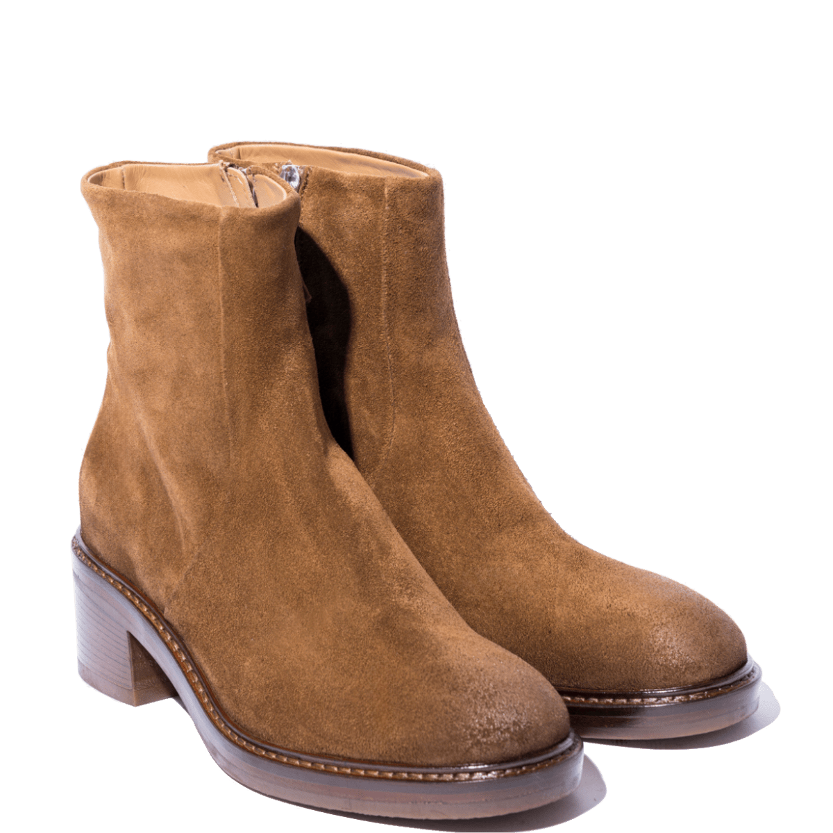 Tronchetto Triver Flight Camoscio Ingrassato Birra - Triver Flight - Calzature Savorè