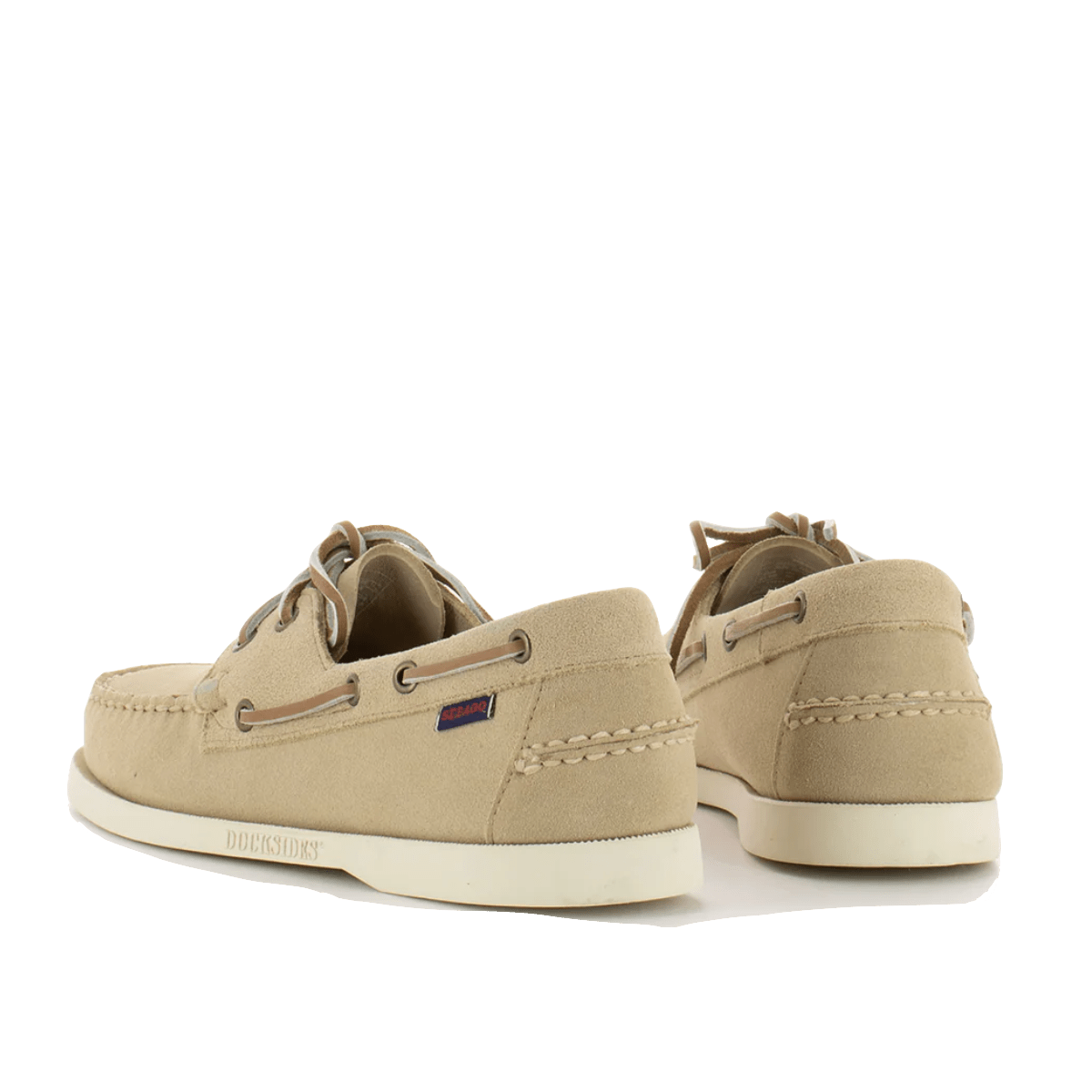 Vela Docksides Sebago Portland Flesh Out Suede Beige Camel - Sebago - Calzature Savorè